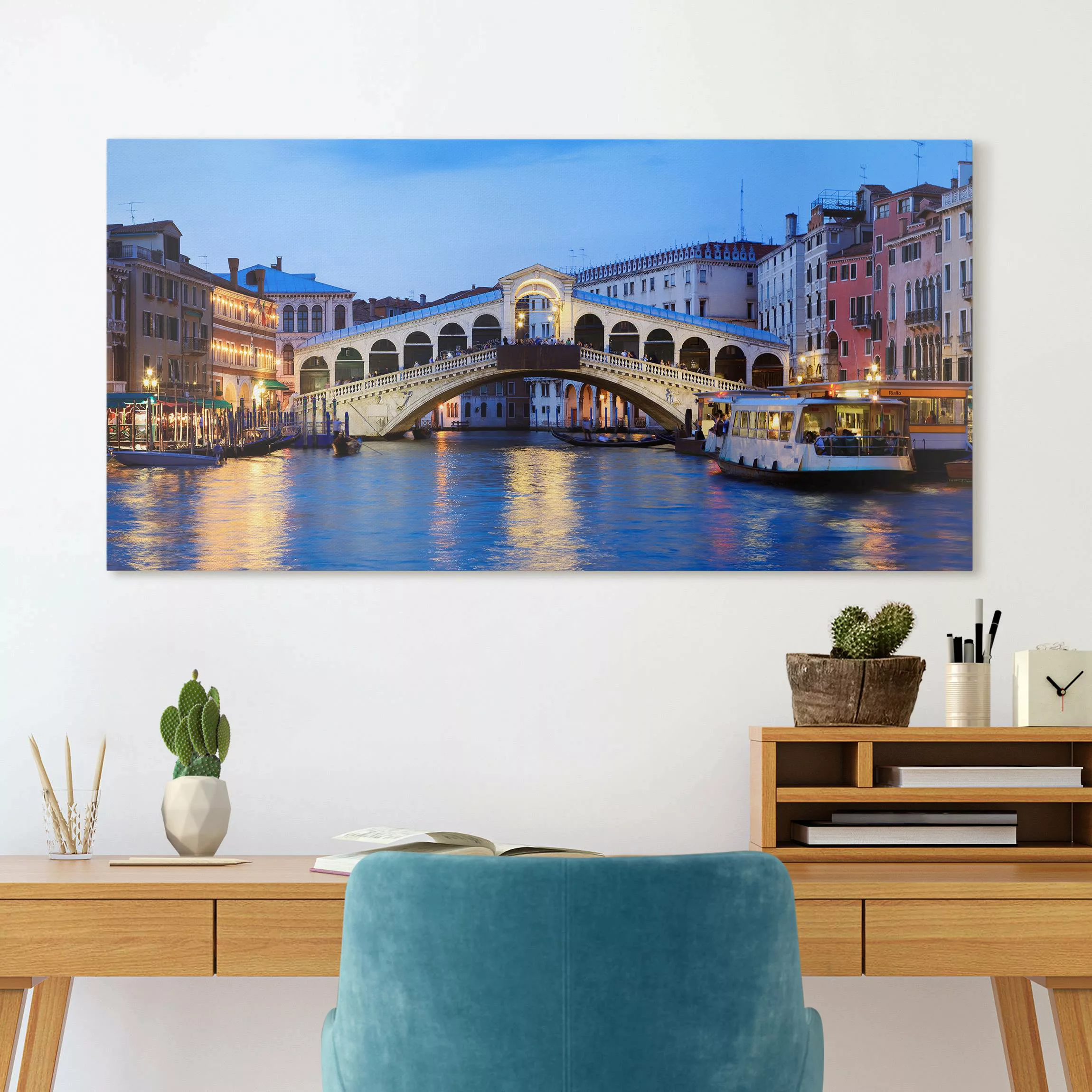 Leinwandbild Rialtobrücke in Venedig günstig online kaufen