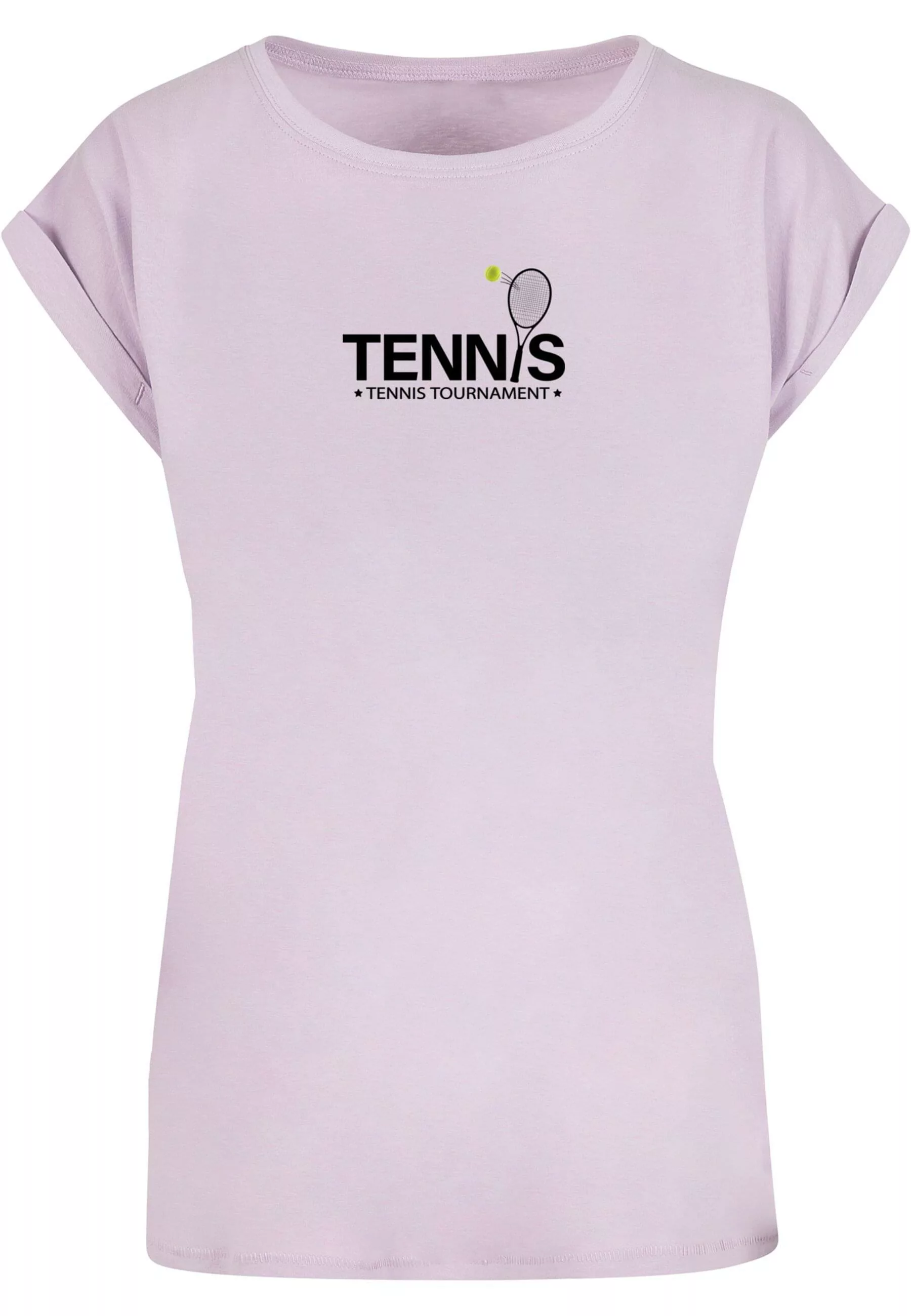 Merchcode T-Shirt "Merchcode Damen Ladies Tennis Racket Extended Shoulder T günstig online kaufen