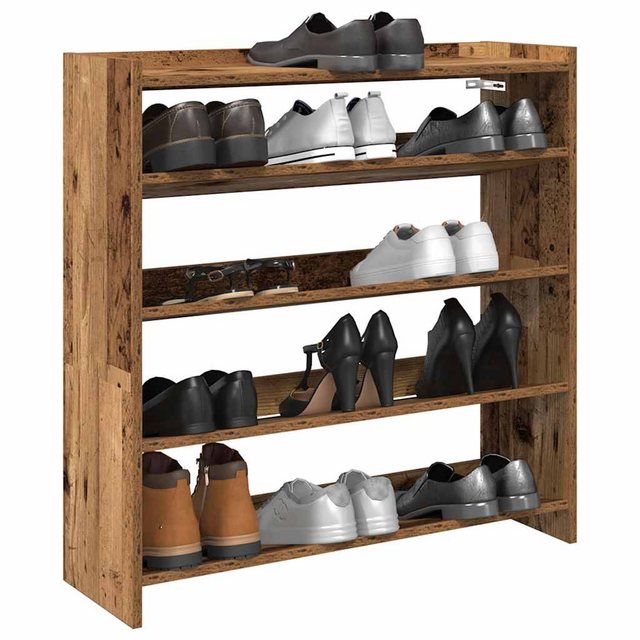 vidaXL Schuhschrank Schuhregal Altholz-Optik 80x25x81 cm Holzwerkstoff günstig online kaufen