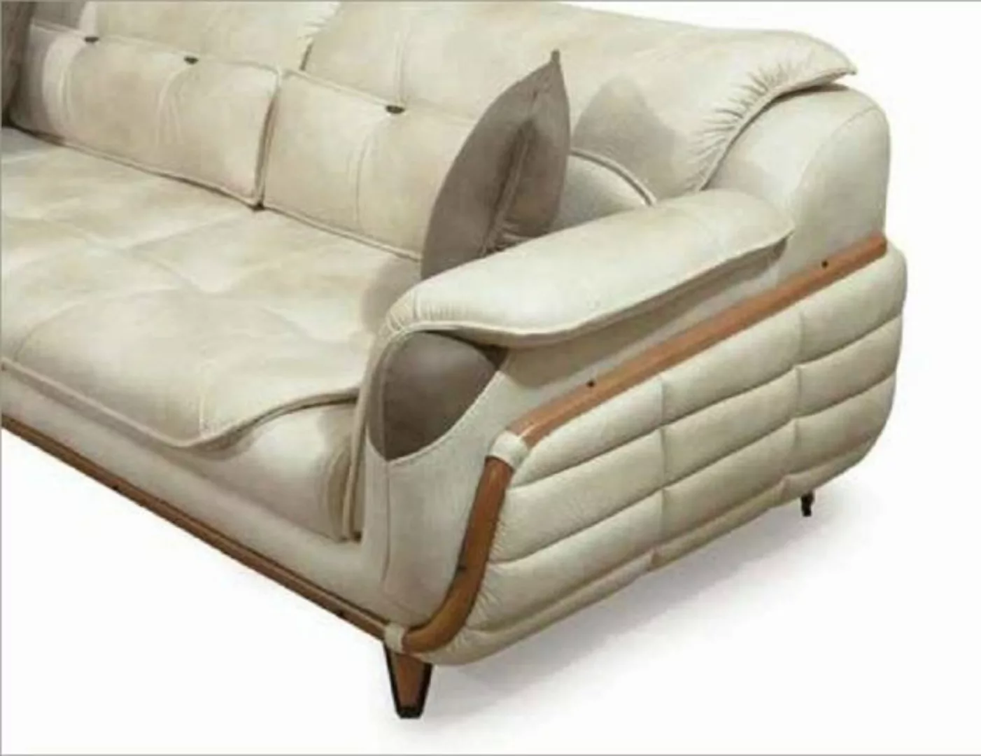 JVmoebel Ecksofa Luxus Ecksofa L-Form Garnitur Textil Sitz Wohnzimmer Polst günstig online kaufen