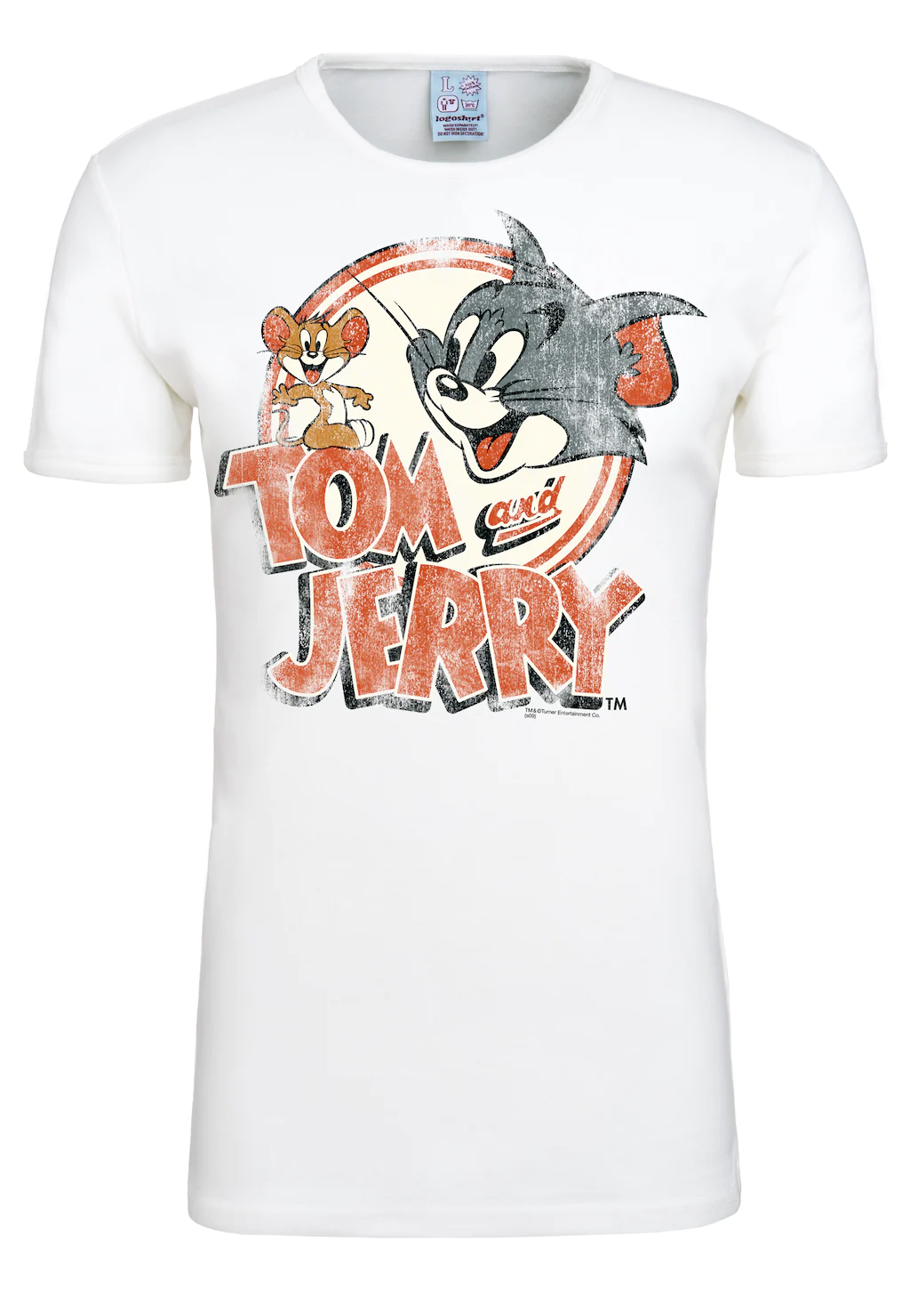 LOGOSHIRT T-Shirt Tom & Jerry-Logo mit lizenziertem Originaldesign günstig online kaufen
