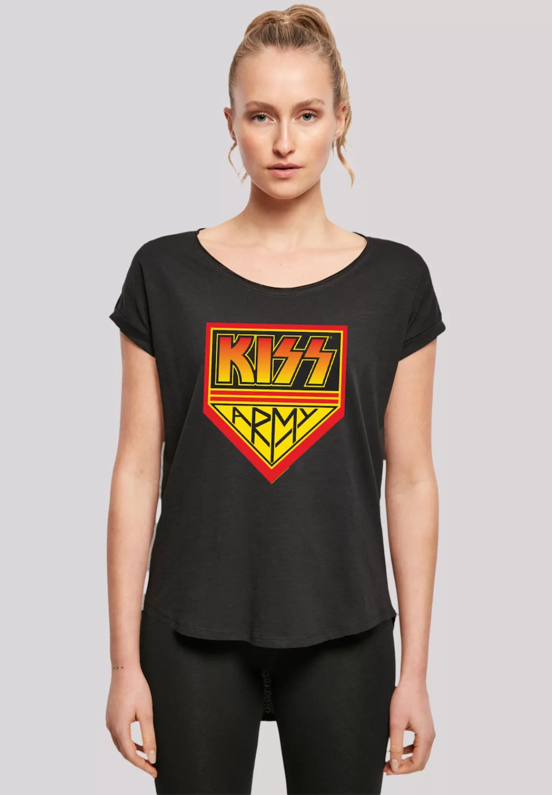 F4NT4STIC T-Shirt "Kiss Rock Band Army Logo", Premium Qualität, Musik, By R günstig online kaufen
