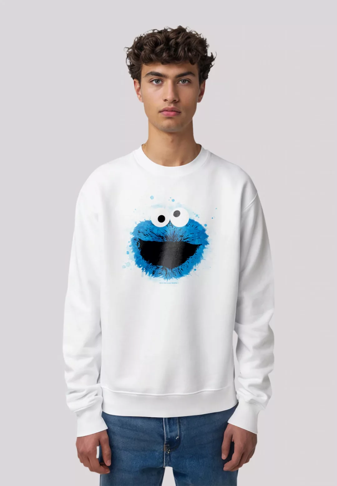 F4NT4STIC Sweatshirt "Sesamstraße Cookie Monster Watercolor", Premium Quali günstig online kaufen