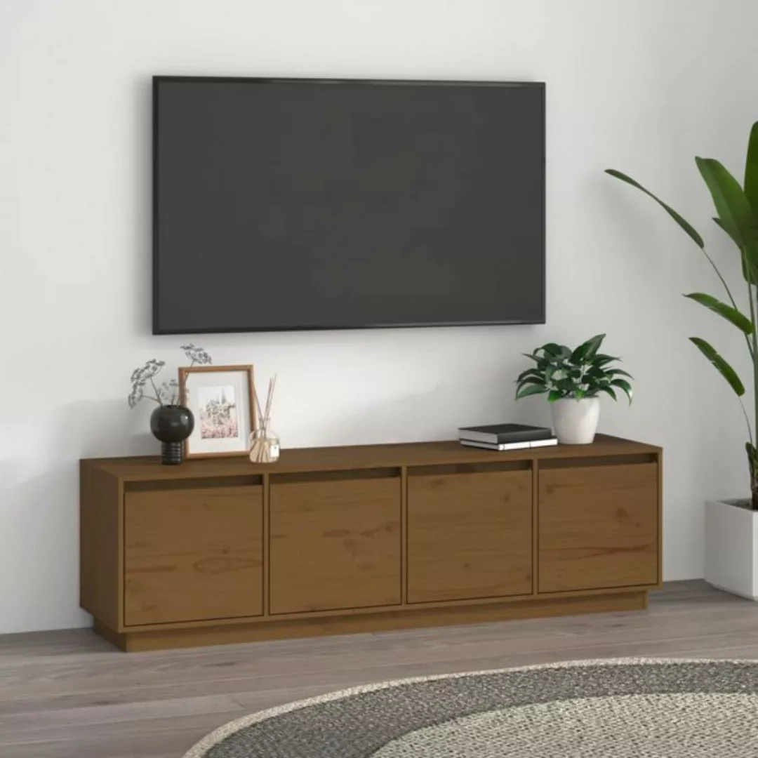 vidaXL TV-Schrank TV-Schrank Honigbraun 156x37x45 cm Massivholz Kiefer günstig online kaufen