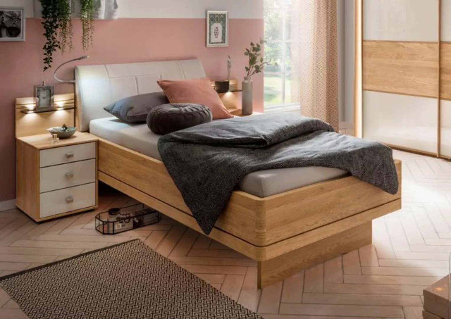 WIEMANN Bett Kiruna, Made in Germany, formschön und stilvoll, in Komforthöh günstig online kaufen