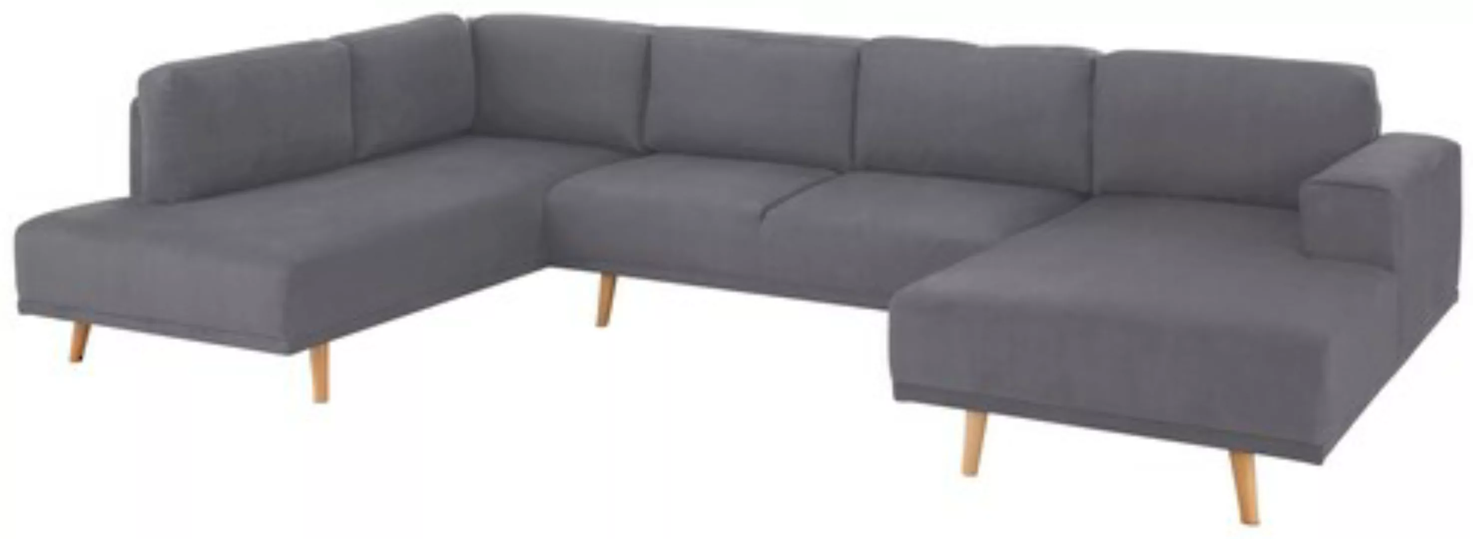 Home affaire Wohnlandschaft »Lasse U-Form«, im scandinavischem Stil mit Hol günstig online kaufen