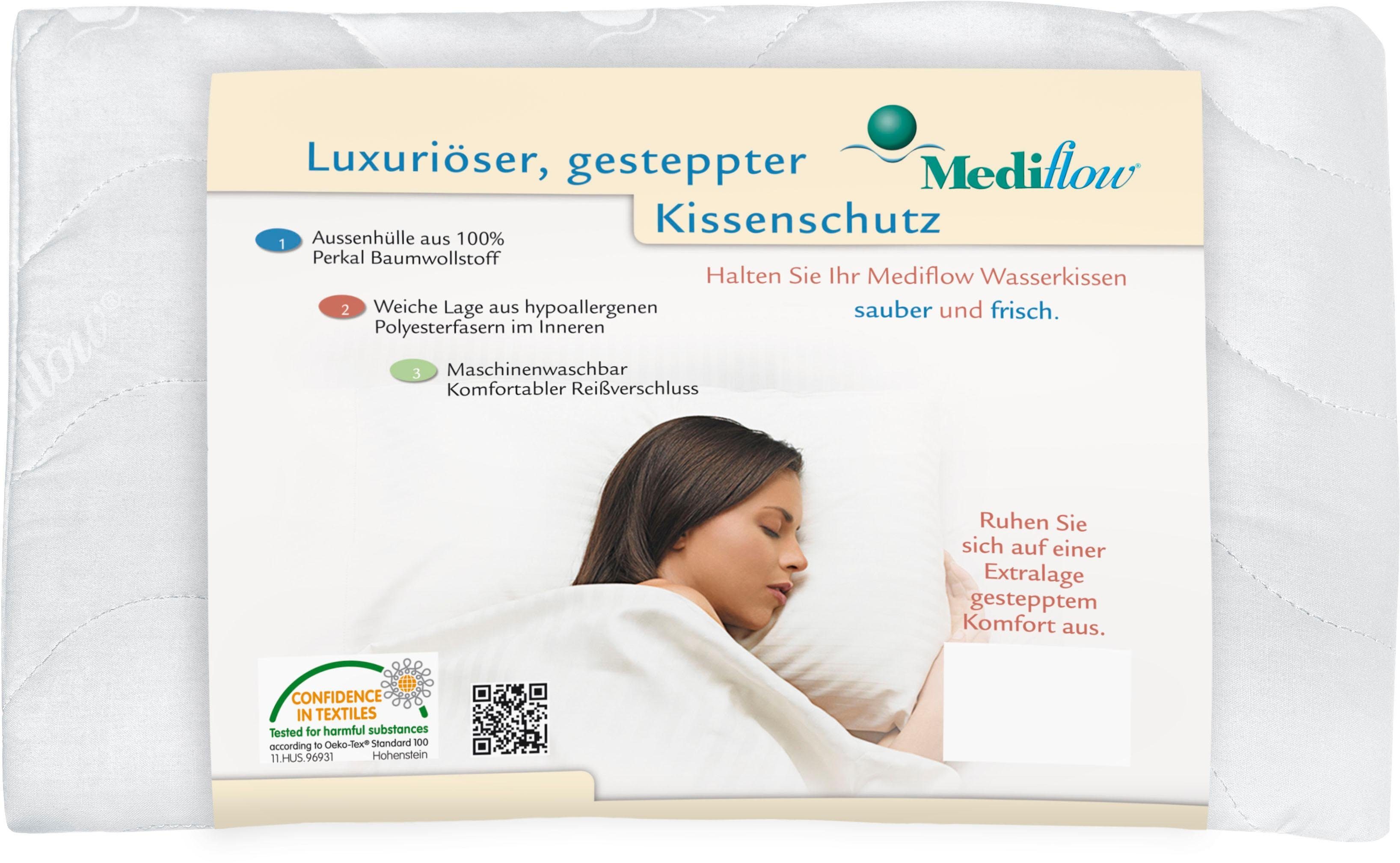 Mediflow Wasserkissen Mediflow gesteppter Luxus Schonbezug günstig online kaufen