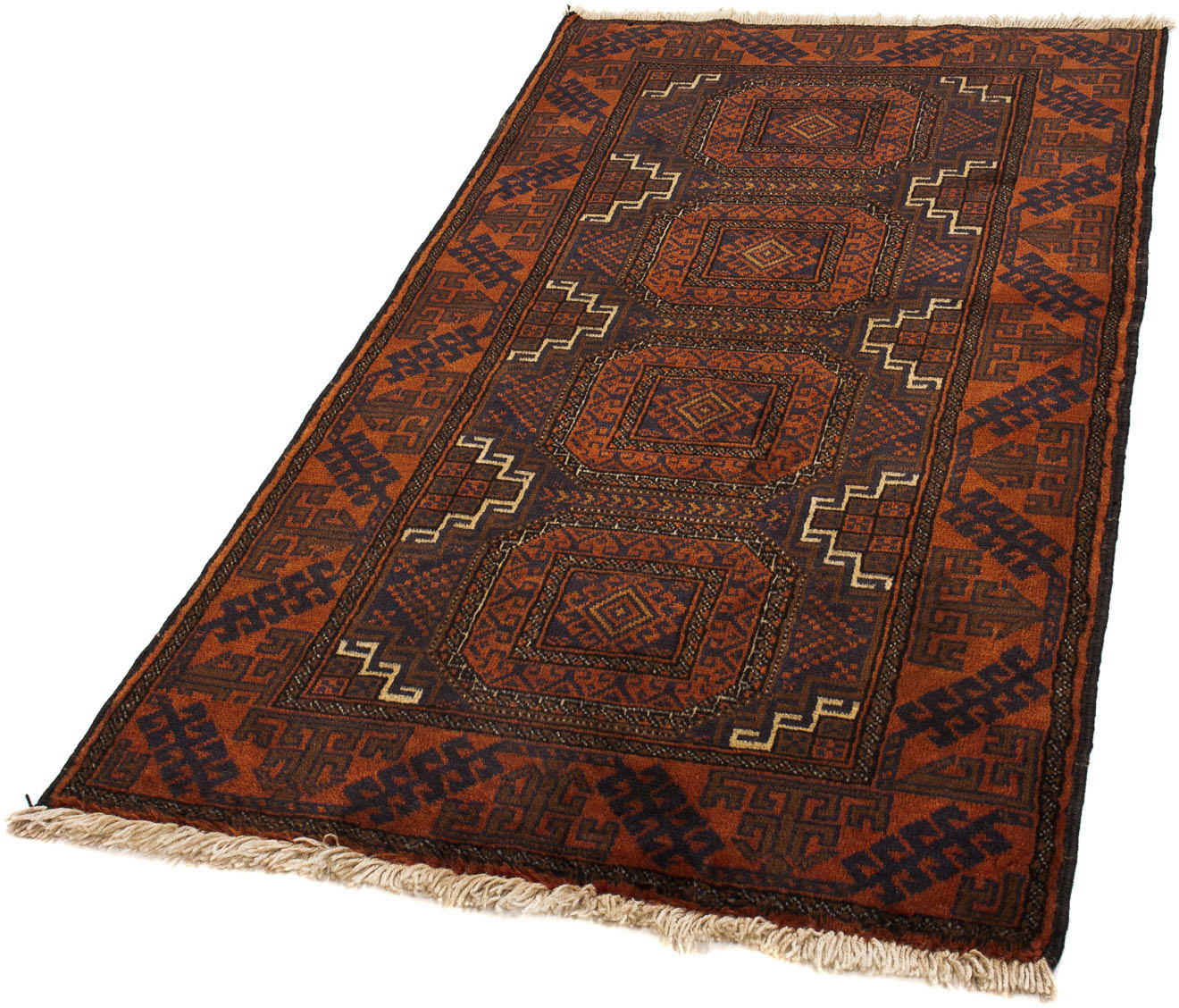 morgenland Orientteppich »Belutsch - 160 x 90 cm - braun«, rechteckig, Wohn günstig online kaufen