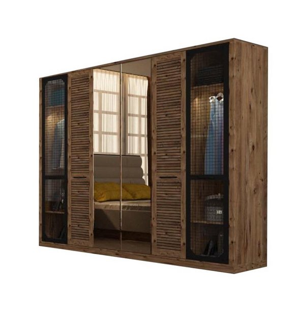 Xlmoebel Kleiderschrank Möbel für Schlafzimmer: Luxuriöser Design-Schrank i günstig online kaufen