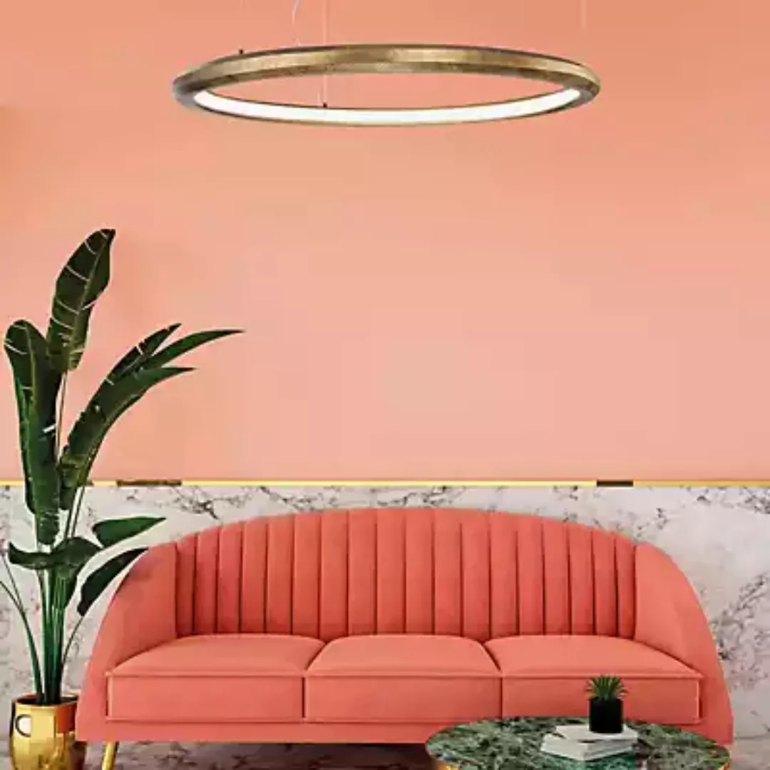 Marchetti Materica Circle Pendelleuchte LED Inlight, messing - ø90 cm günstig online kaufen