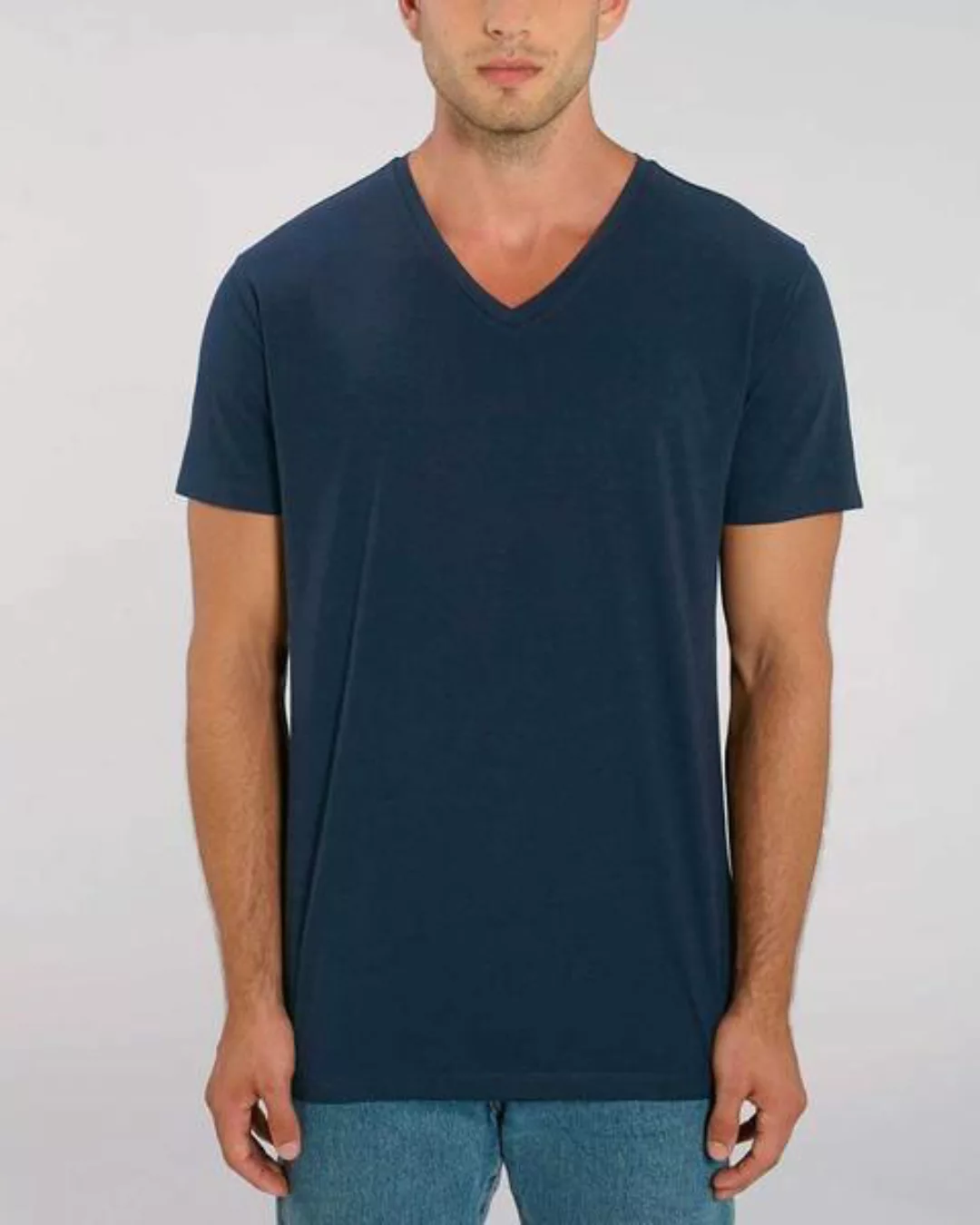 2er Pack Herren T-shirt Mit V-ausschnitt, Bio-qualität günstig online kaufen