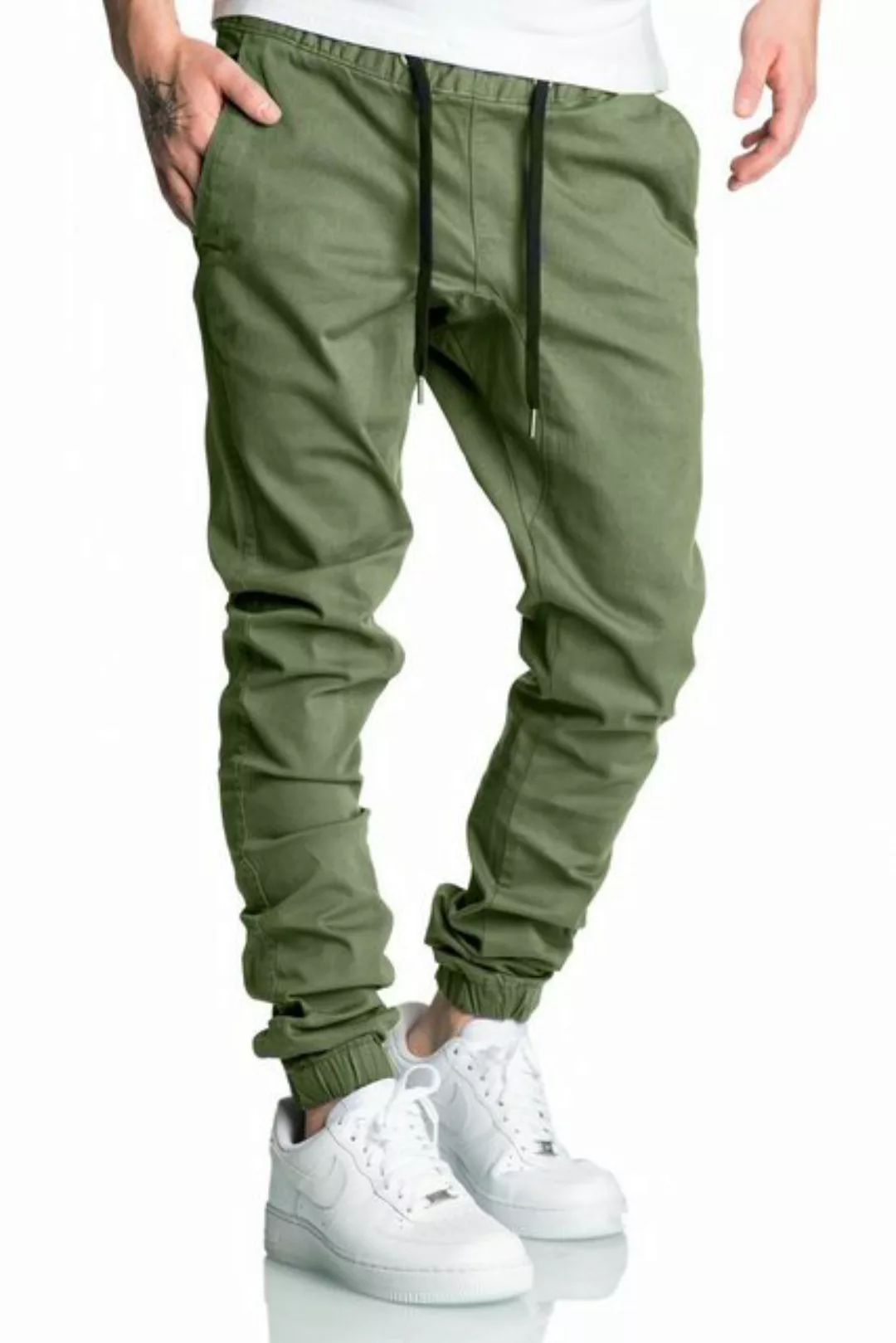 REPUBLIX Chinohose RICK Herren Basic Jogger Hose Chino mit Kontrast günstig online kaufen