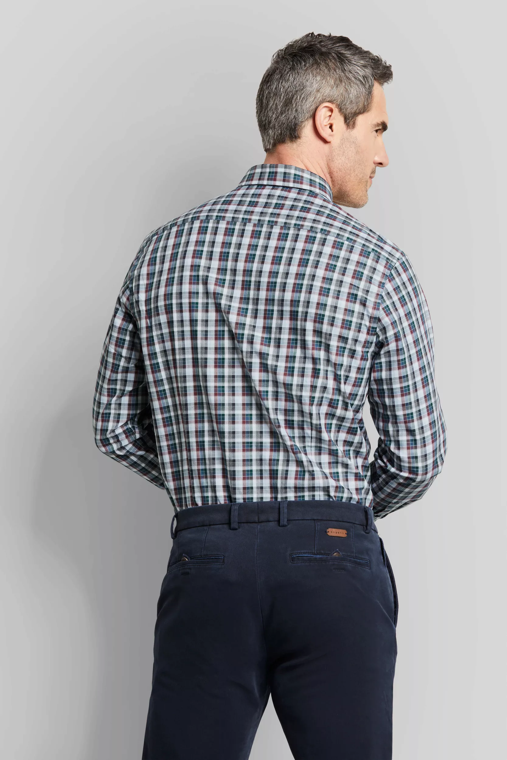 bugatti Langarmhemd "Modern Fit", mit Button-Down-Kragen günstig online kaufen