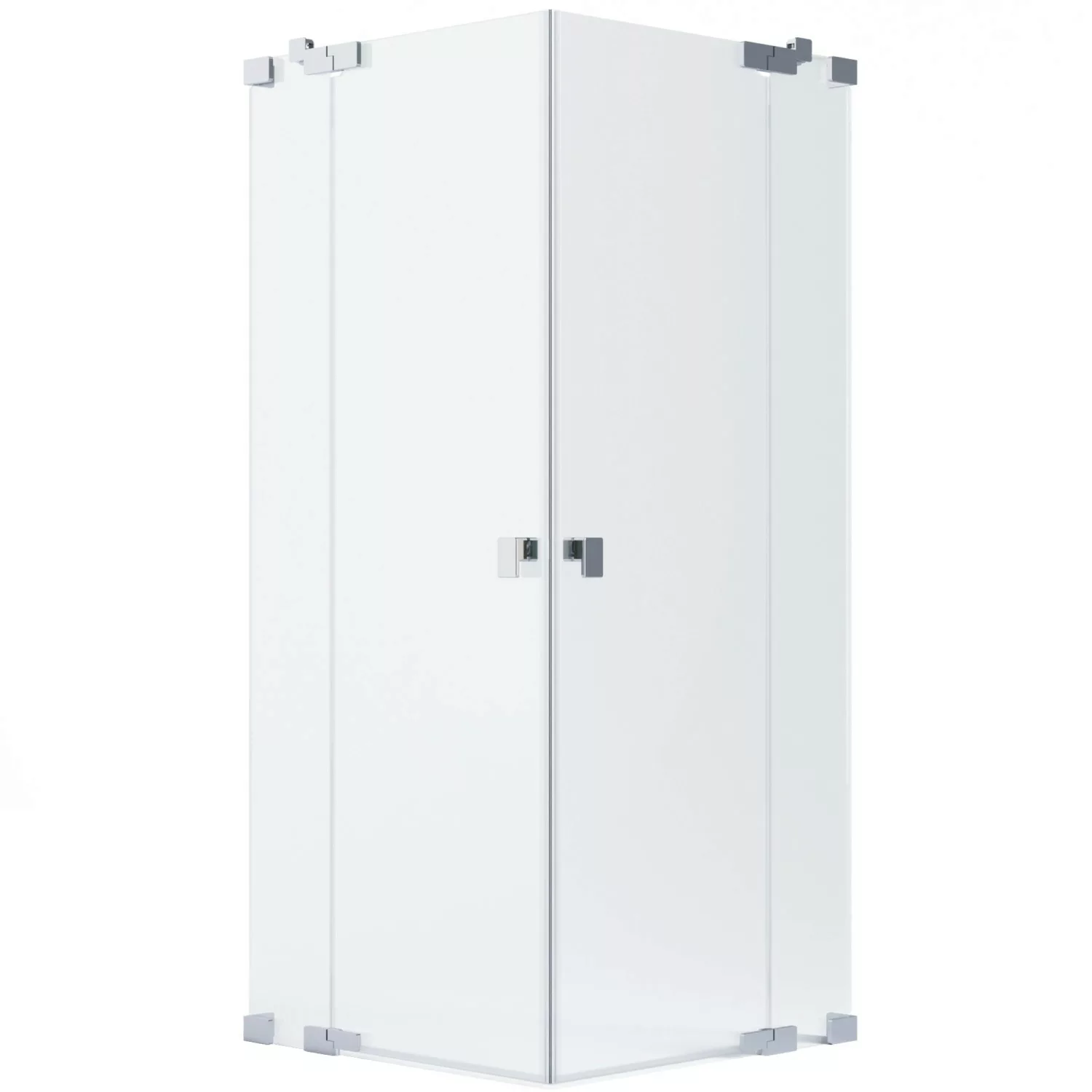 Schöner Wohnen Eckdusche 2 Drehtüren u. 2 Festteile Chrom 80 x 80 x 200 cm günstig online kaufen