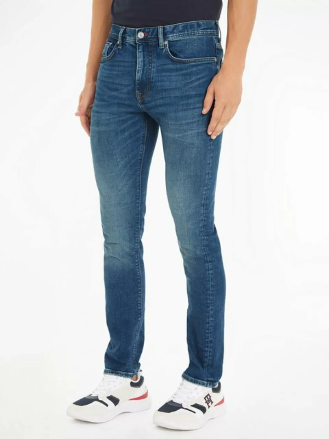 Tommy Hilfiger Slim-fit-Jeans "SLIM BLEECKER PSTR CROW BLACK" günstig online kaufen