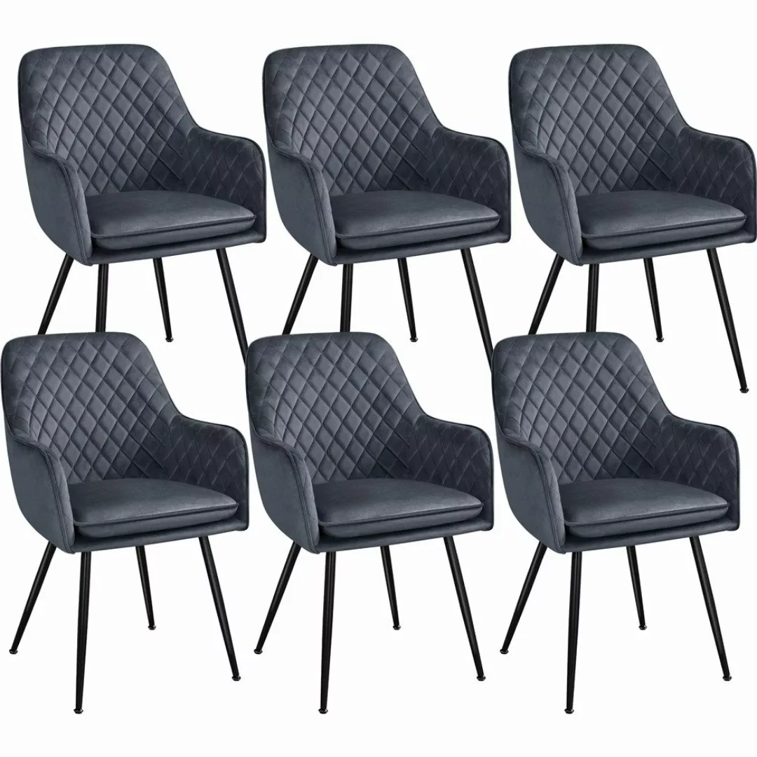 Yaheetech Esszimmerstuhl Küchenstühle (6 St), Stuhl-Set günstig online kaufen