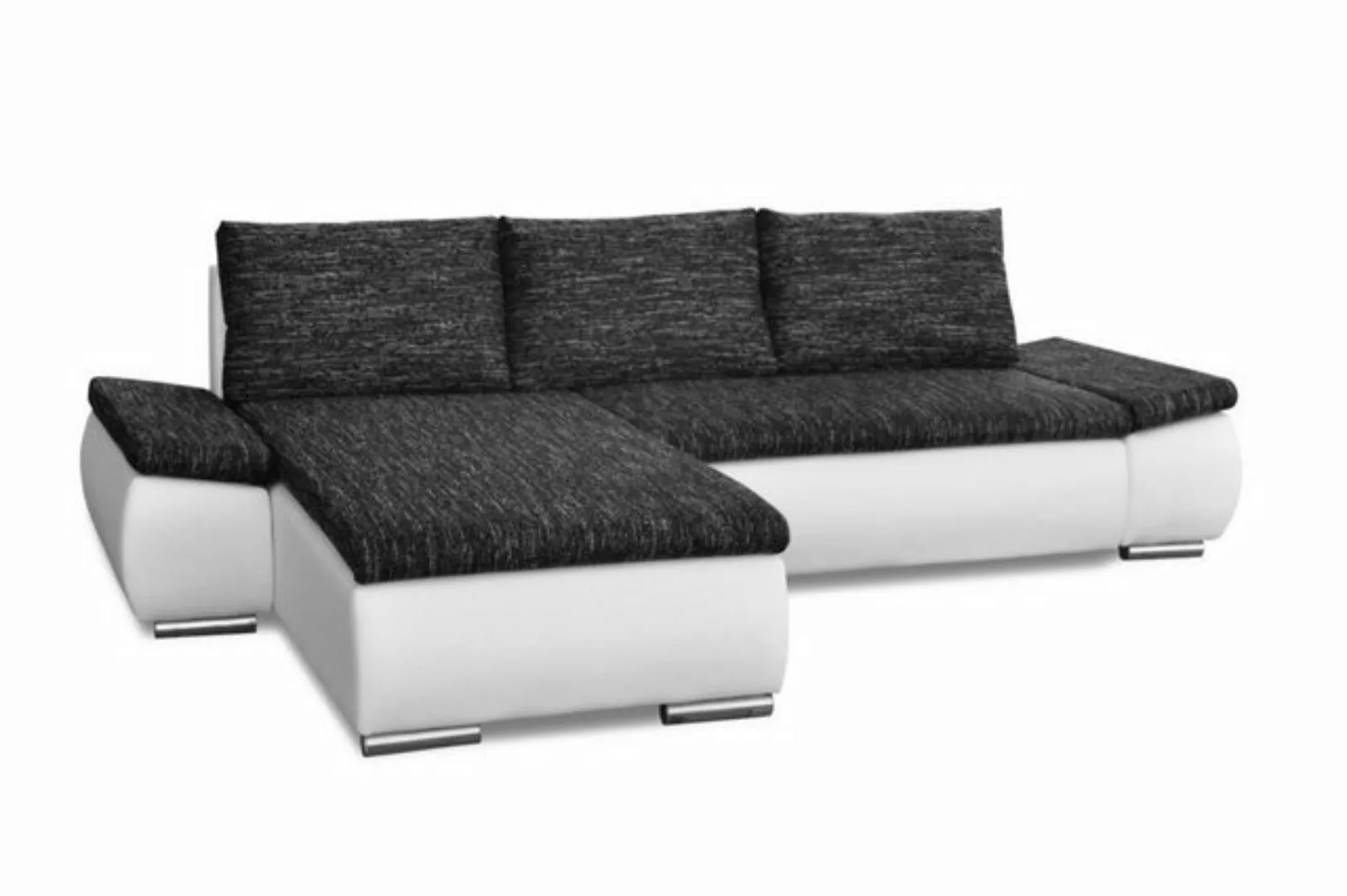 JVmoebel Sofa Designer Modernes Ecksofa L-form Bettfunktion Couch Leder Sof günstig online kaufen
