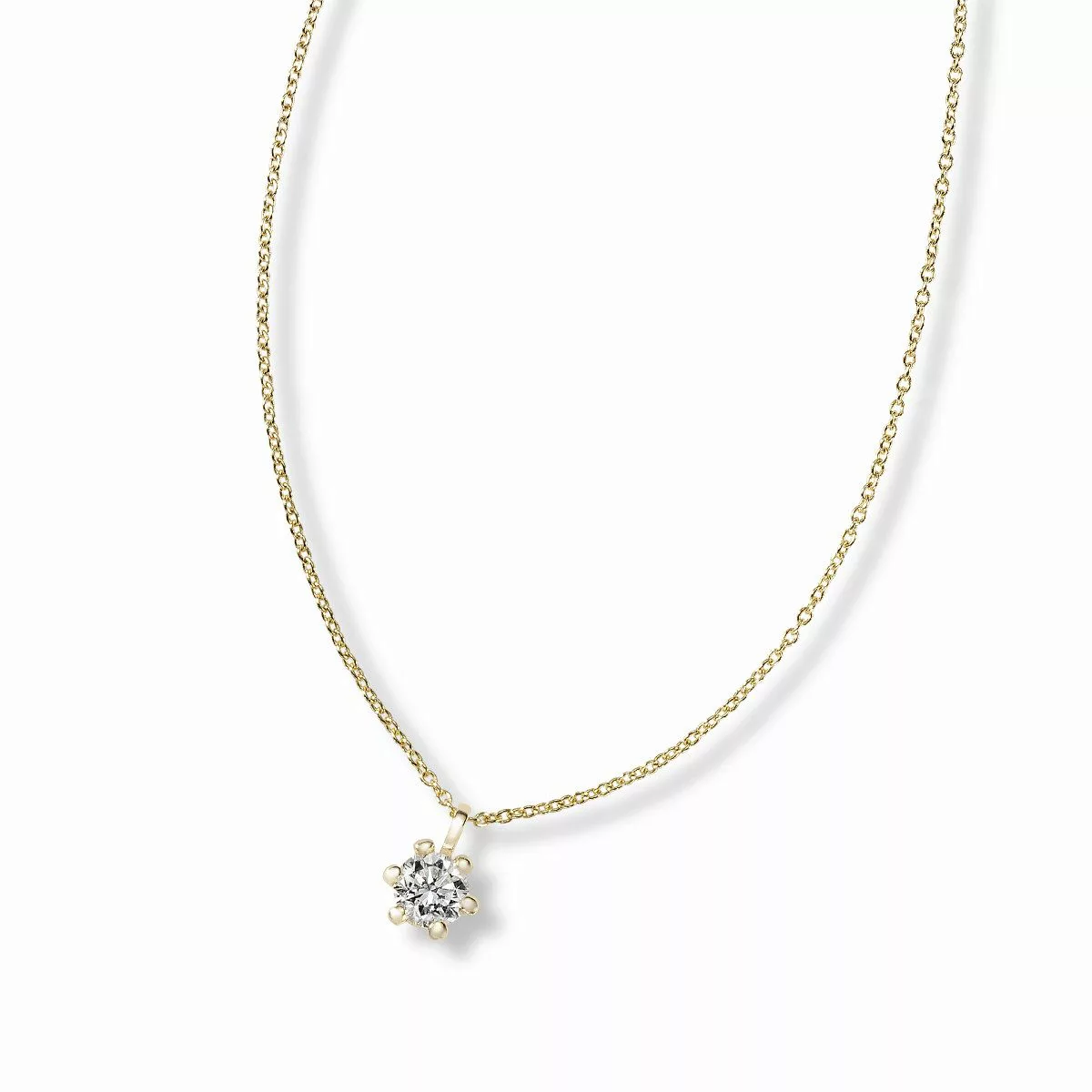 Reflexion Diamonds Goldkette Solitär 585/-Weiß- oder günstig online kaufen