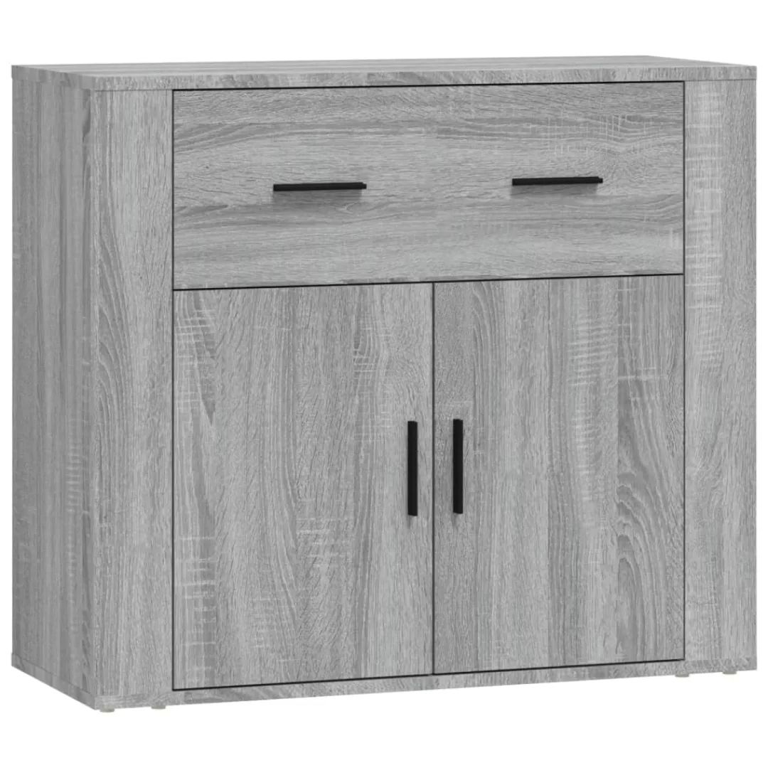 Vidaxl Sideboard Grau Sonoma 80x33x70 Cm Holzwerkstoff günstig online kaufen