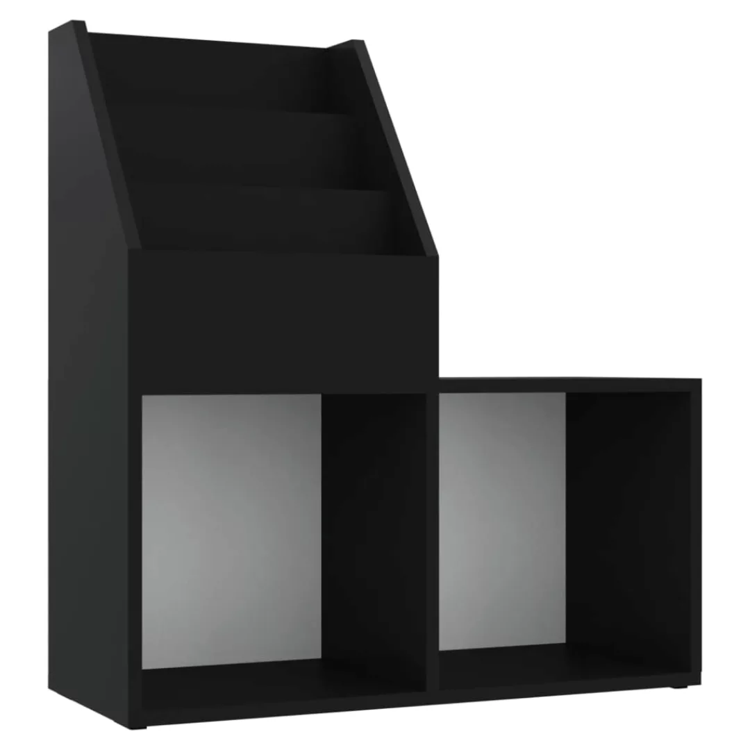 Kinder-bücherregal Schwarz 71x30x78,5 Cm Spanplatte günstig online kaufen