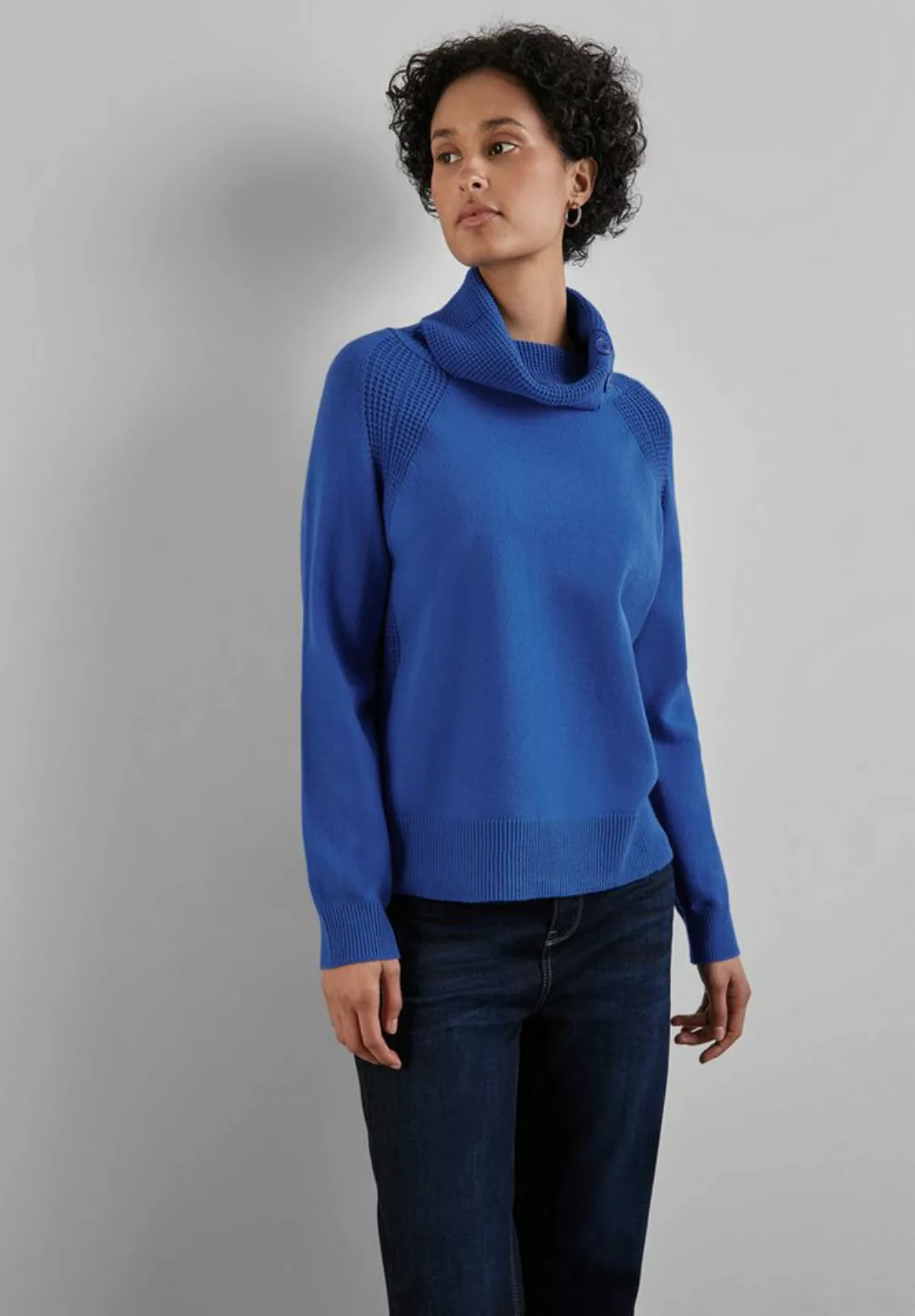 STREET ONE Stehkragenpullover, Feinstrick günstig online kaufen