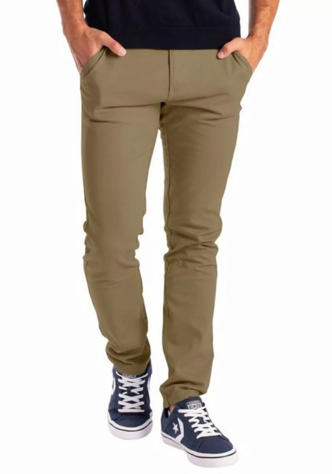 BlauerHafen Chinohose Herren Chino Hose Stretch Stoff Chinohose Slim Fit Ca günstig online kaufen