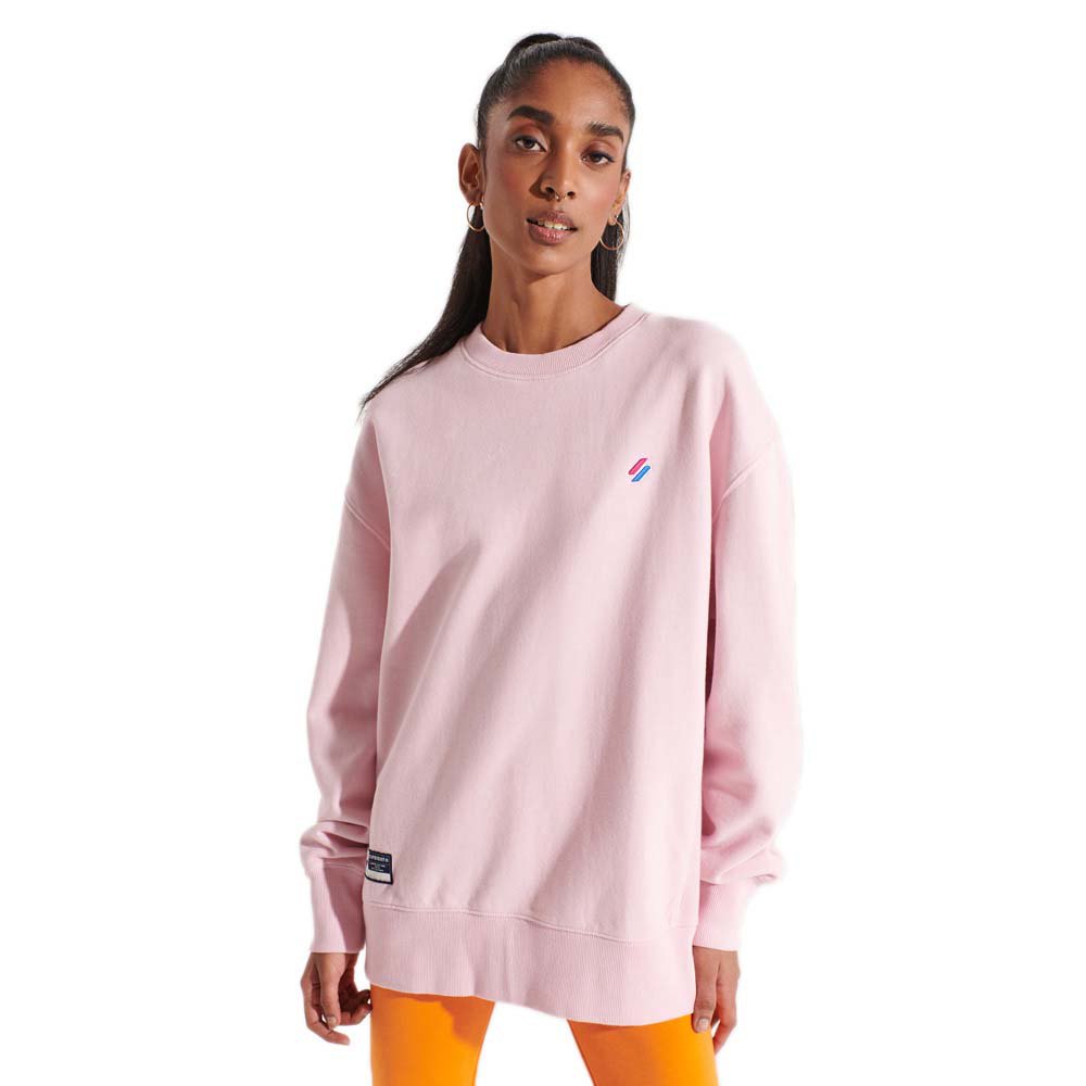 Superdry Code Essential Crew Pullover XS-S Roseate Pink günstig online kaufen