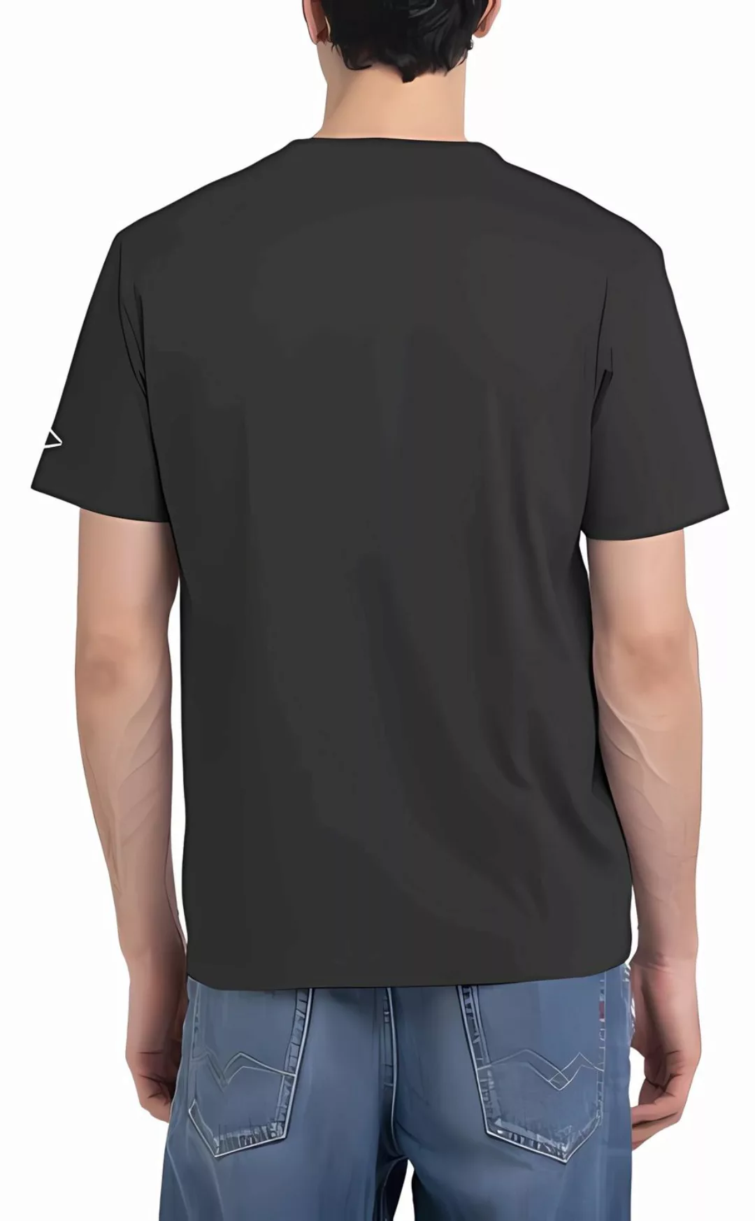 Replay Herren Rundhals T-Shirt BASIC - Regular Fit günstig online kaufen