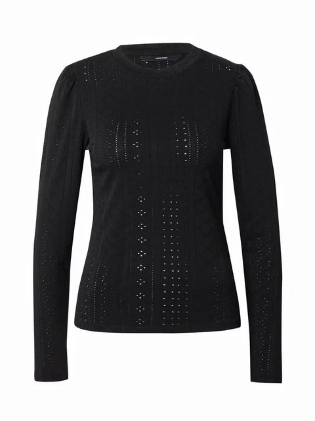 Vero Moda Langarmshirt BILLI (1-tlg) Stickerei, Lochmuster, Drapiert/geraff günstig online kaufen