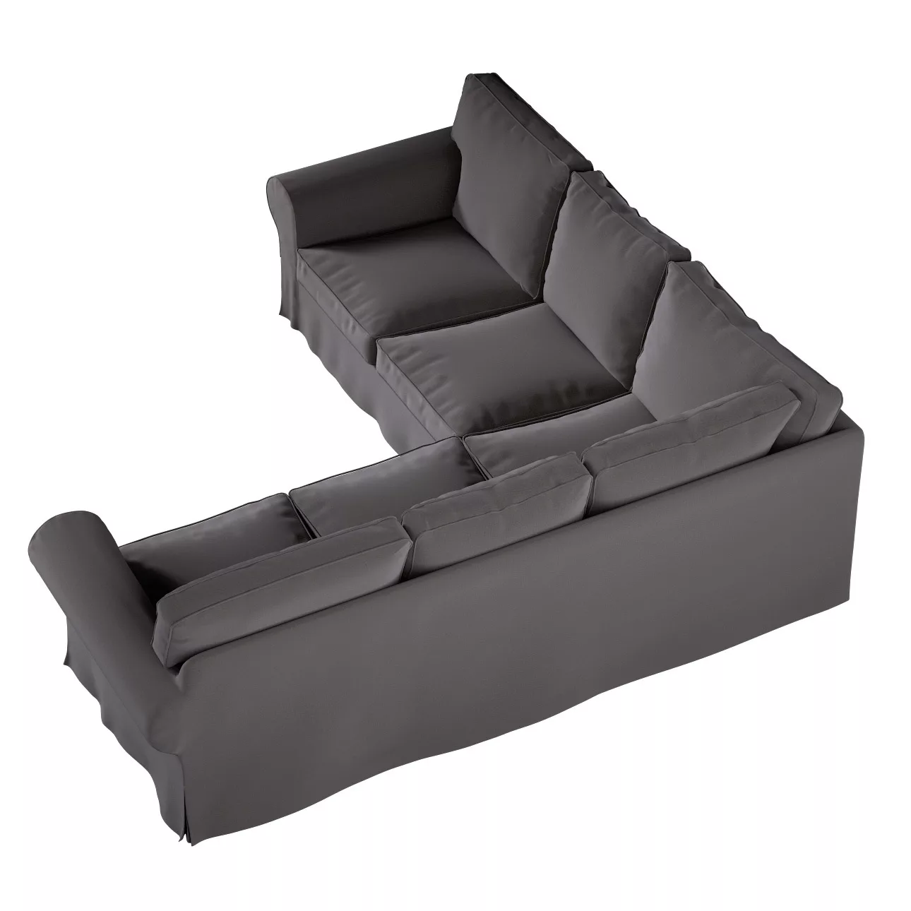 Bezug für Ektorp Ecksofa, braun, Sofahusse für Ektorp Ecksofa, Ingrid (705- günstig online kaufen