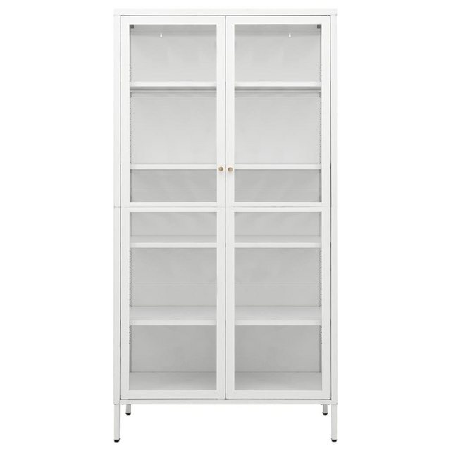 vidaXL Vitrine Vitrine Regal Highboard Vitrinenschrank Weiß 90x40x180 cm St günstig online kaufen