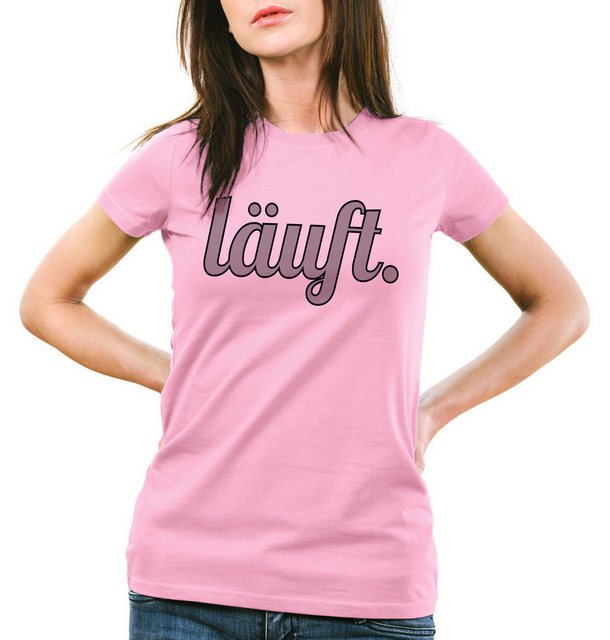 style3 T-Shirt läuft Funshirt Spruchshirt Shirt Fun bei dir meme kult mir t günstig online kaufen