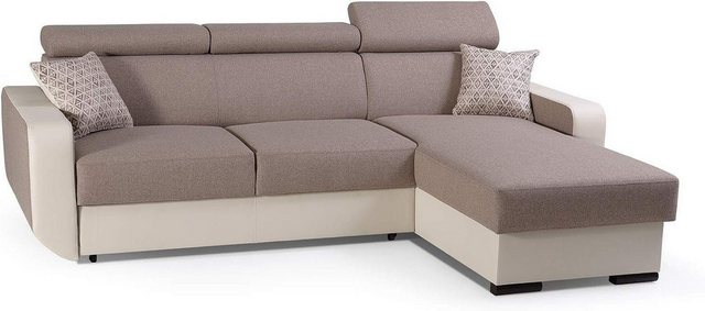 MOEBLO Ecksofa PEDRO, Universelle Ottomane Eckcouch Sofa Couch Wohnlandscha günstig online kaufen