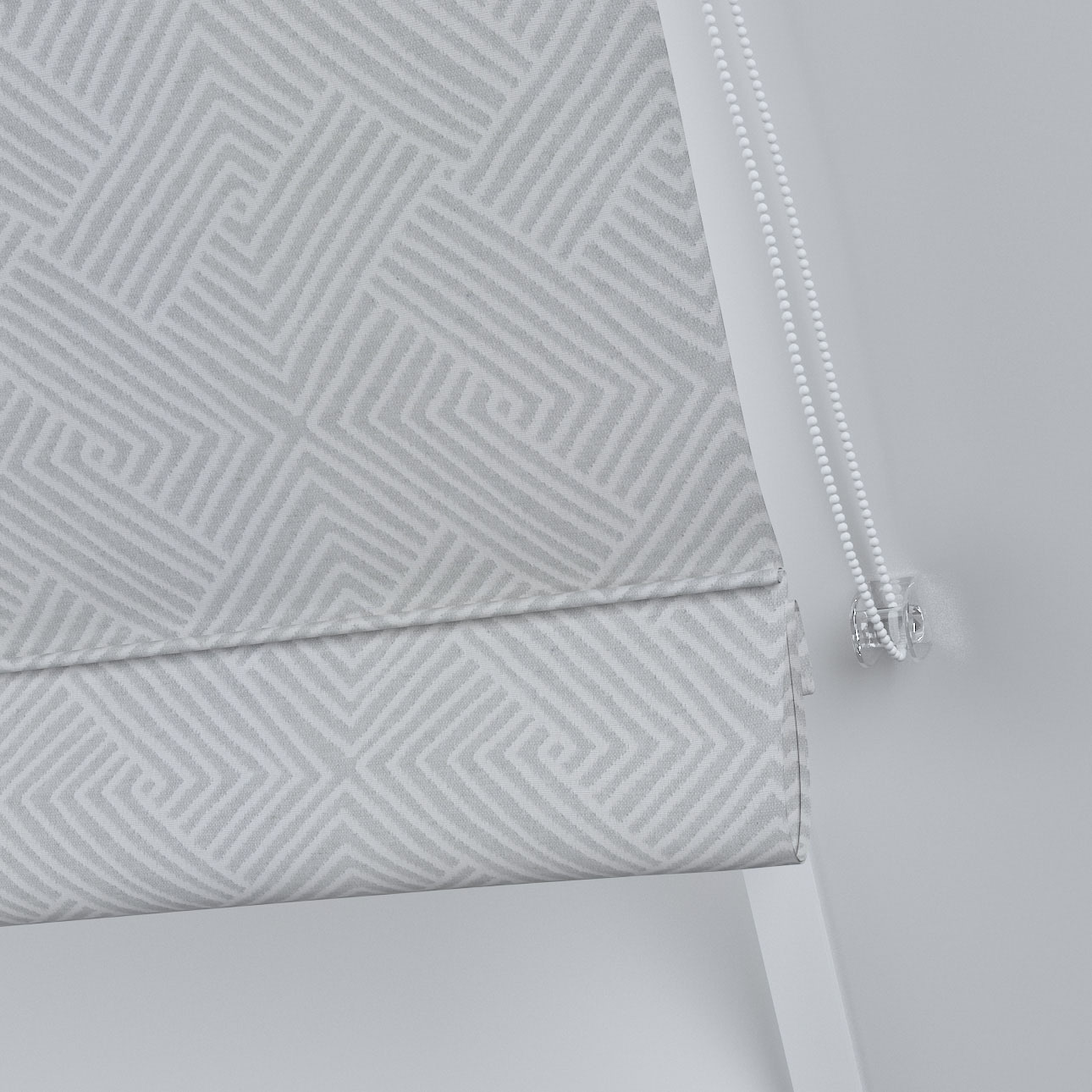 Dekoria Dachfenster-Raffrollo Rimini, grau-weiß, 50 x 60 cm günstig online kaufen