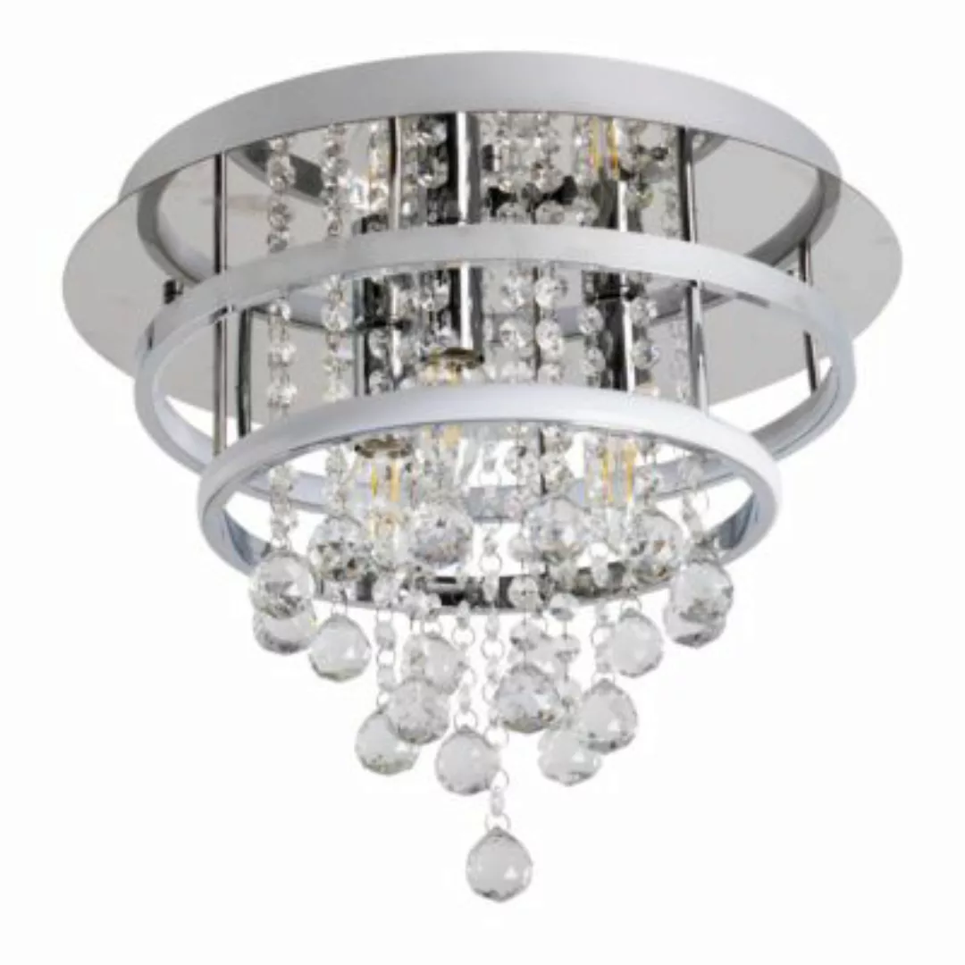 Näve Leuchten "LED Deckenleuchte ""Kristallo"" d: 40cm" silber günstig online kaufen