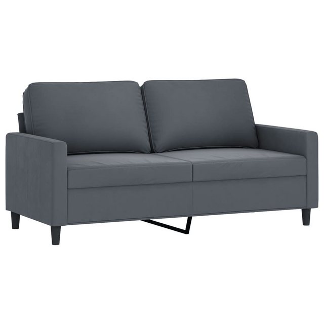 vidaXL Sofa, 2-Sitzer-Sofa Dunkelgrau 140 cm Samt günstig online kaufen