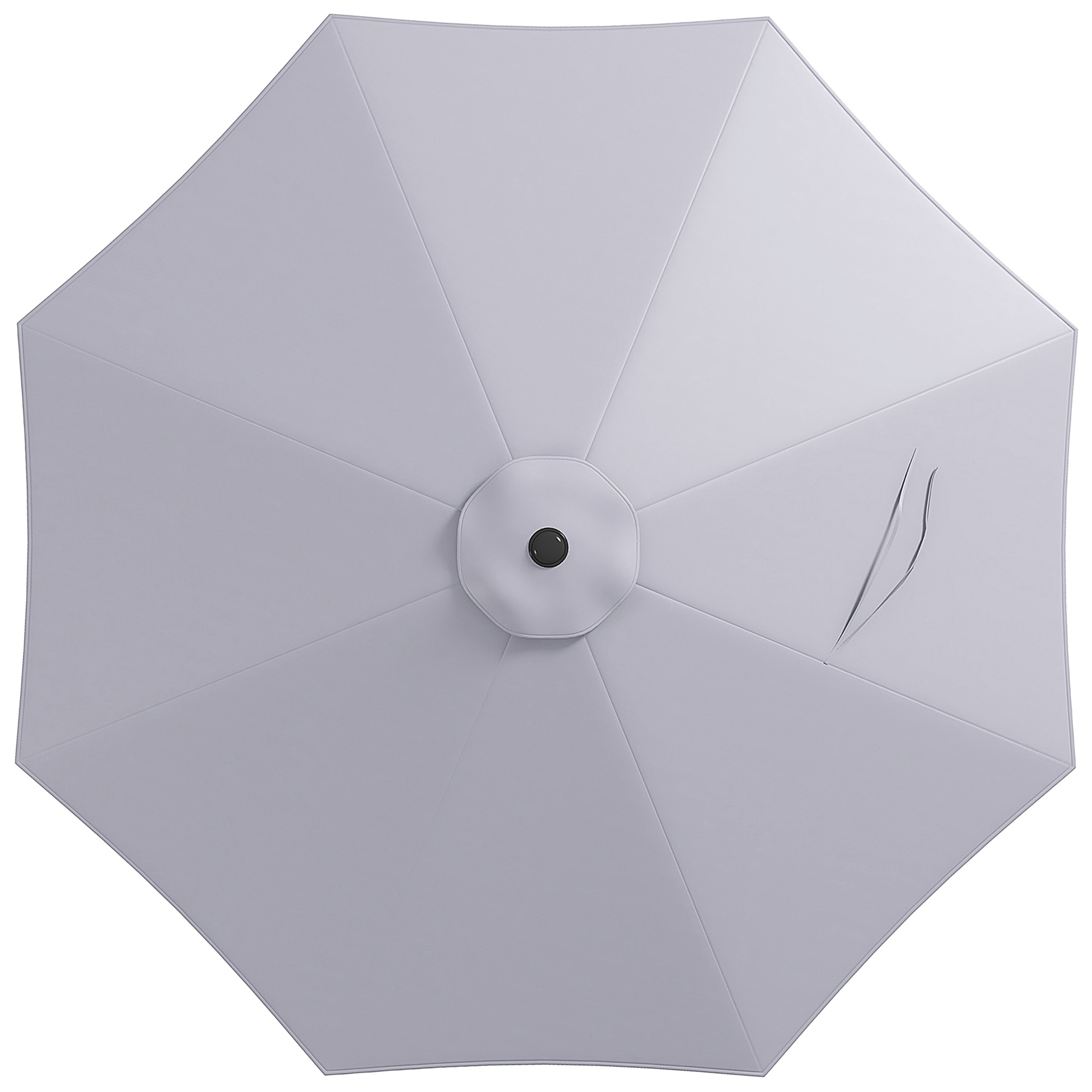 Outsunny Ersatzbezug für Sonnenschirm 3x3 m mit oberer Belüftungsöffnung, S günstig online kaufen