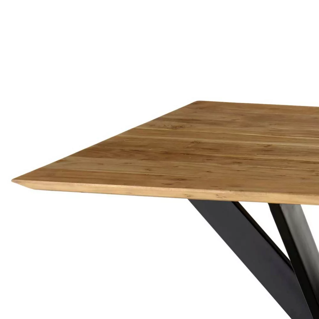 Quadratischer Esstisch im Industry und Loft Stil 100 cm breit günstig online kaufen