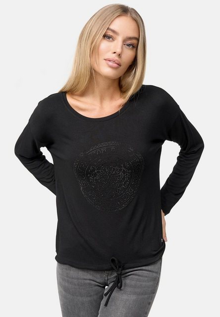 Decay Langarmshirt mit glitzerndem Frontmotiv günstig online kaufen