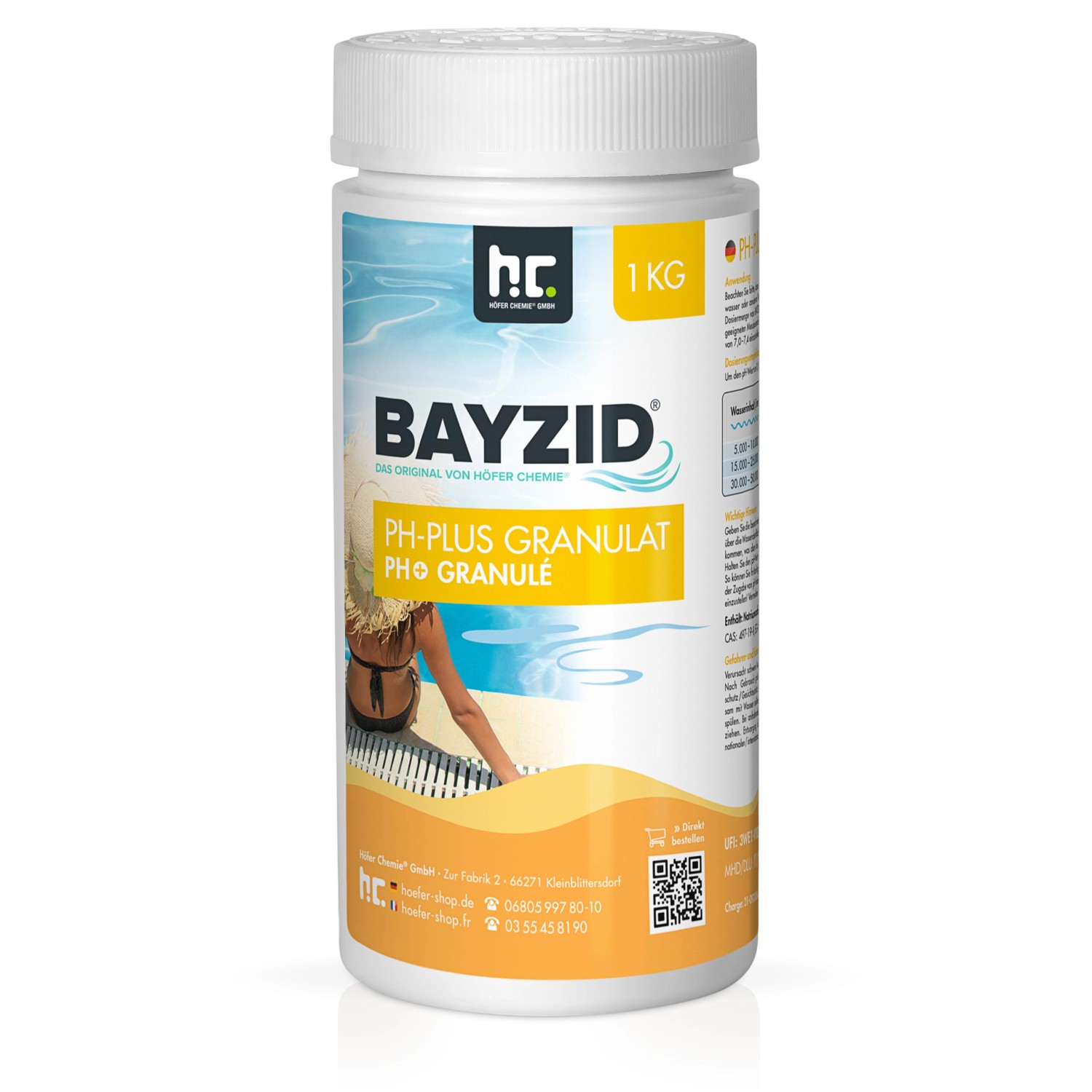 Bayzid pH Plus Granulat für den Pool 1kg günstig online kaufen