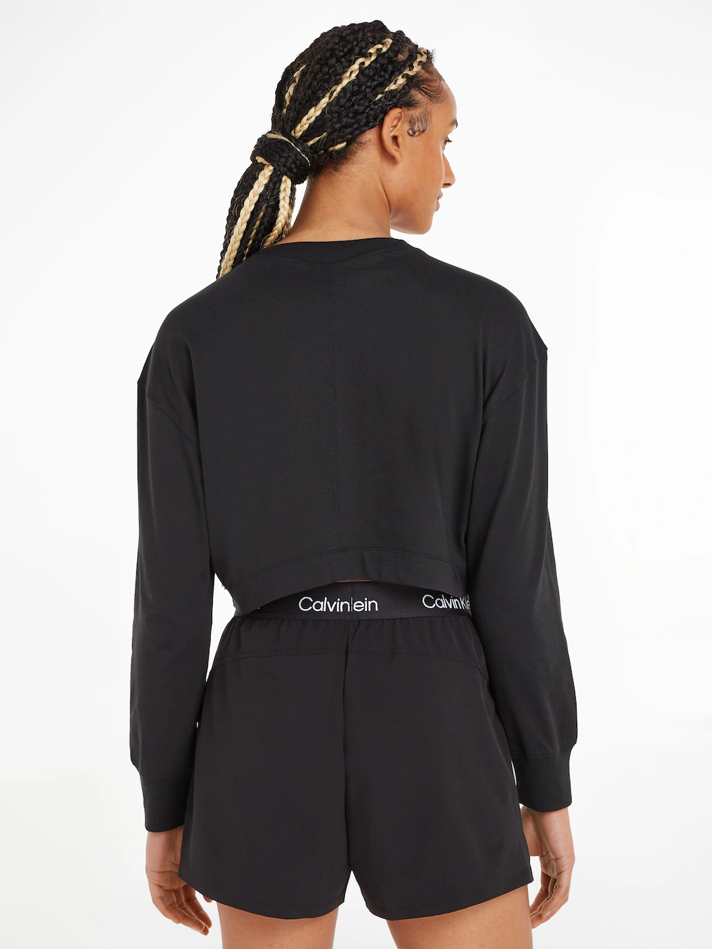 Calvin Klein Sport Langarmshirt "PW - LS Top (Cropped)", mit Rundhalsaussch günstig online kaufen