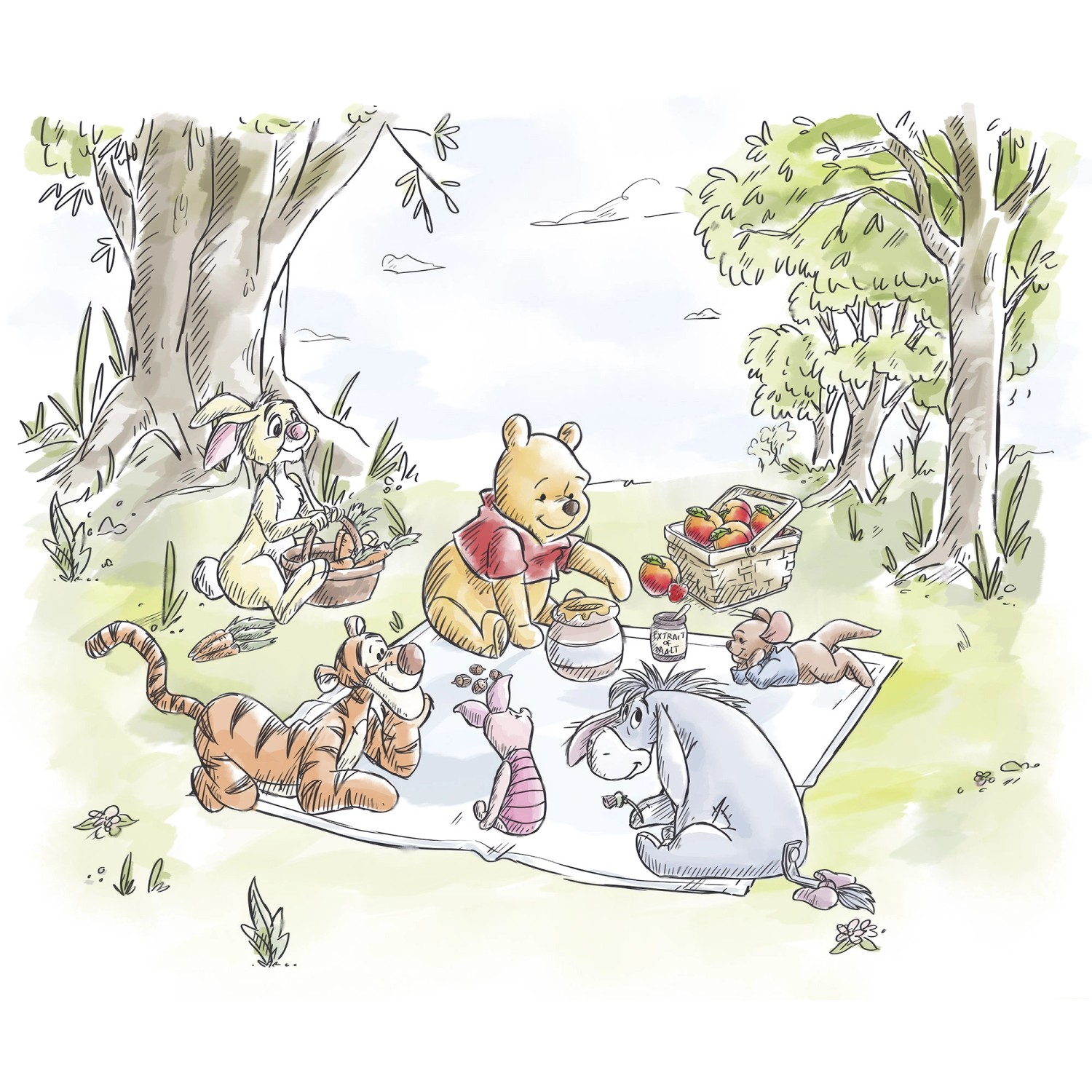 Komar Kindertapete Disney Winnie the Pooh günstig online kaufen