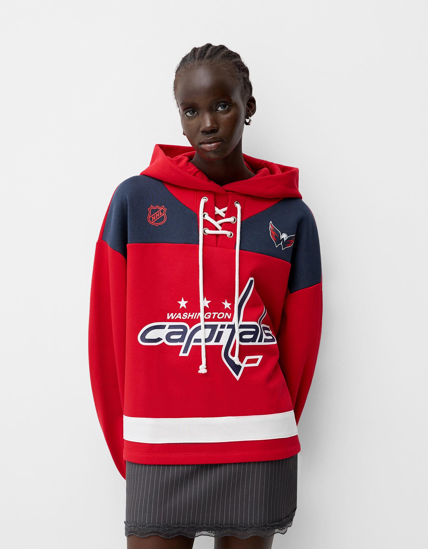 Bershka Hoodie Nhl Mit Kapuze Damen Xs Rot günstig online kaufen