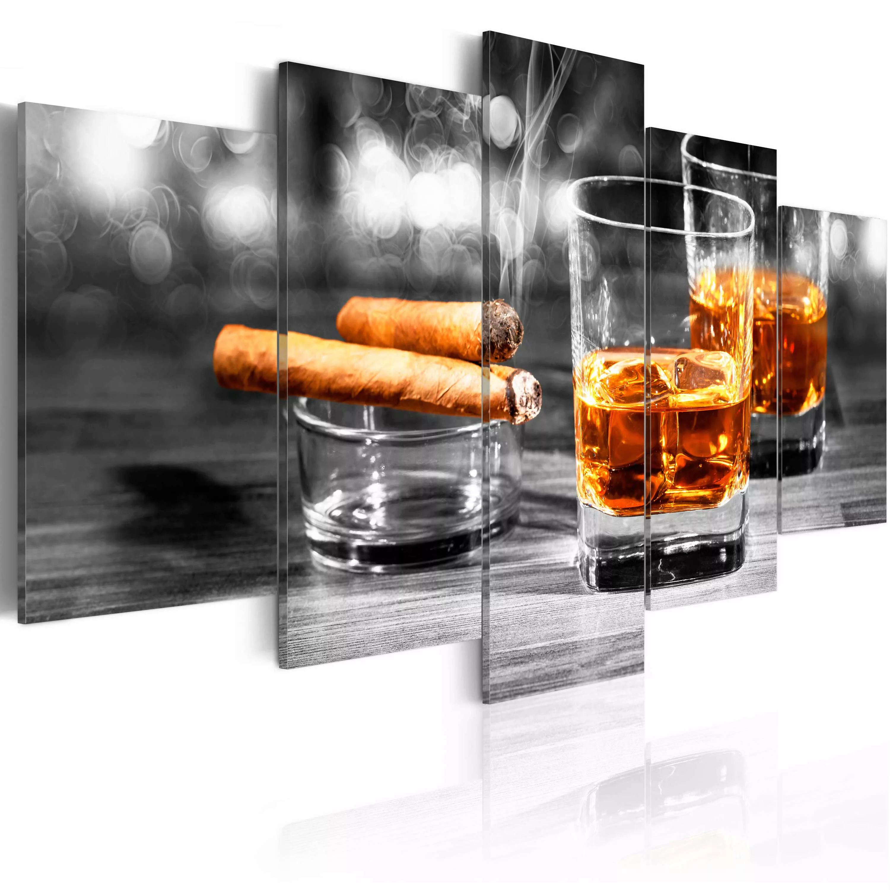 Wandbild - Cigars and whiskey günstig online kaufen