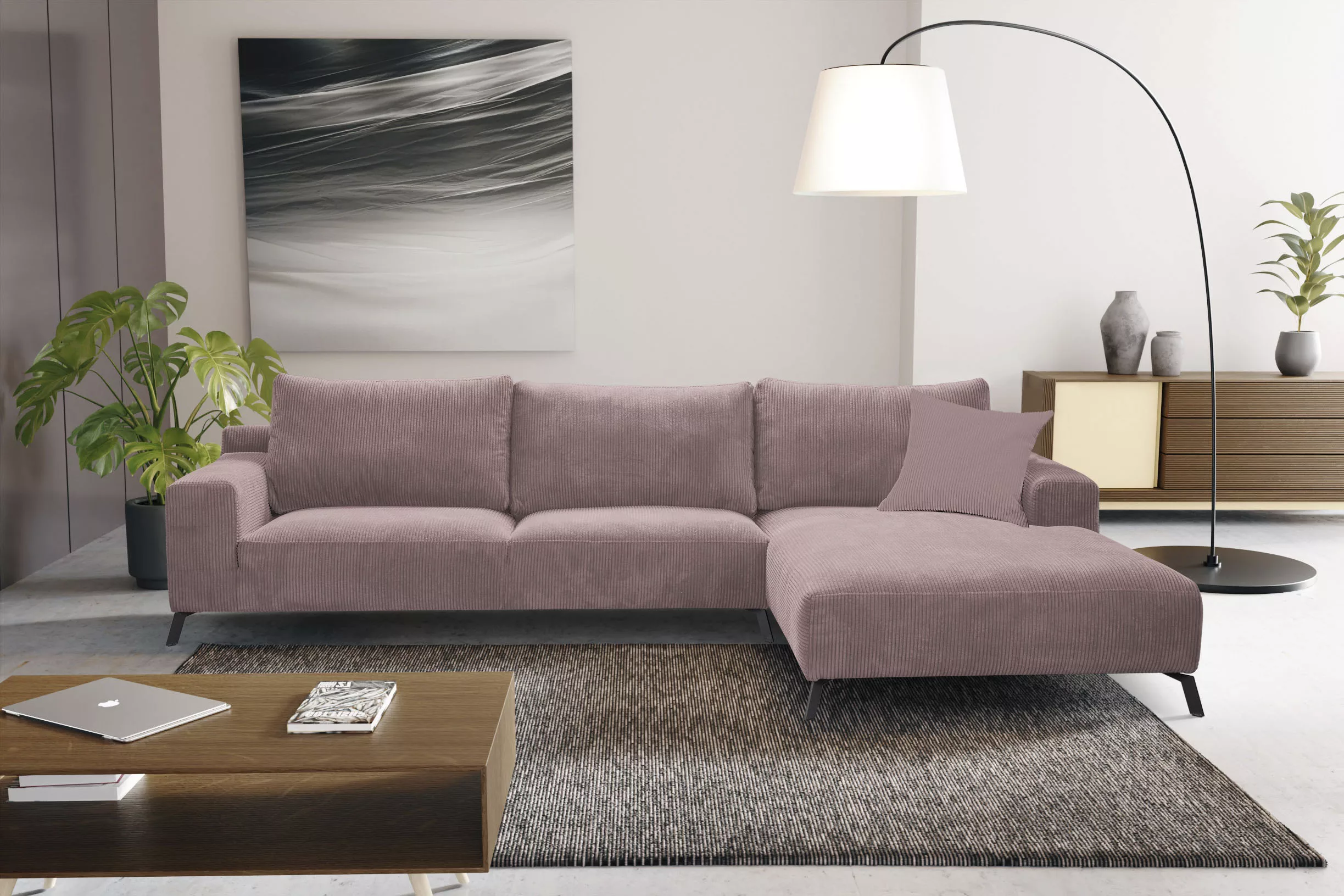 WERK2 Ecksofa "Faro L-Form", XXL Design Ecksofa mit hohem Komfort in trendi günstig online kaufen