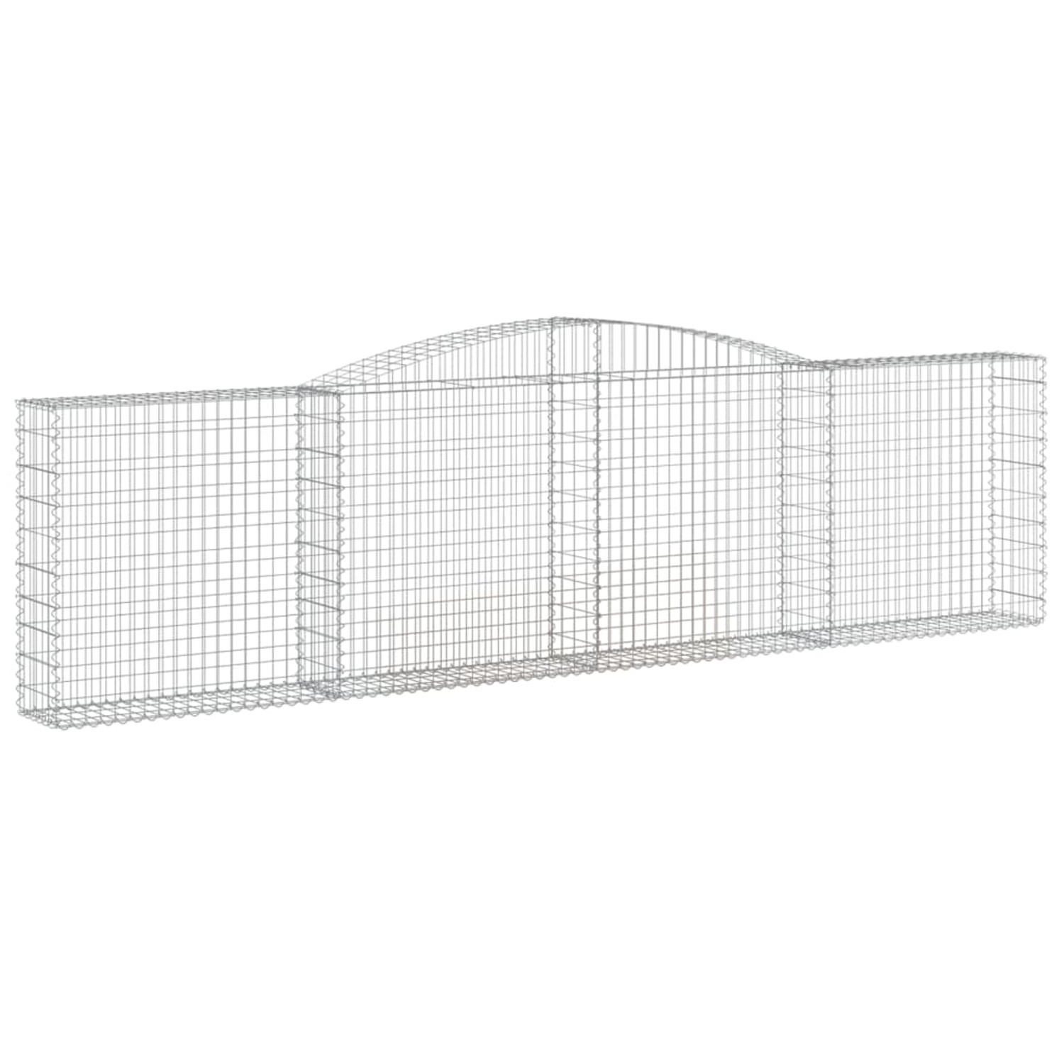 vidaXL Gabionen mit Hochbogen 9 Stk 400x30x100/120cm Eisen 1635385 günstig online kaufen
