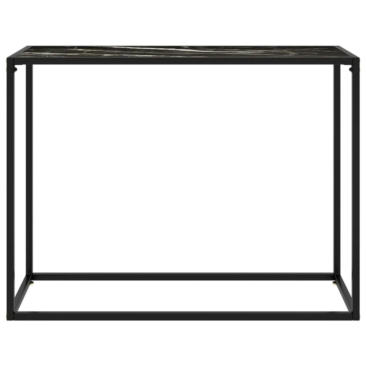 Konsolentisch Schwarz 100x35x75 Cm Hartglas günstig online kaufen