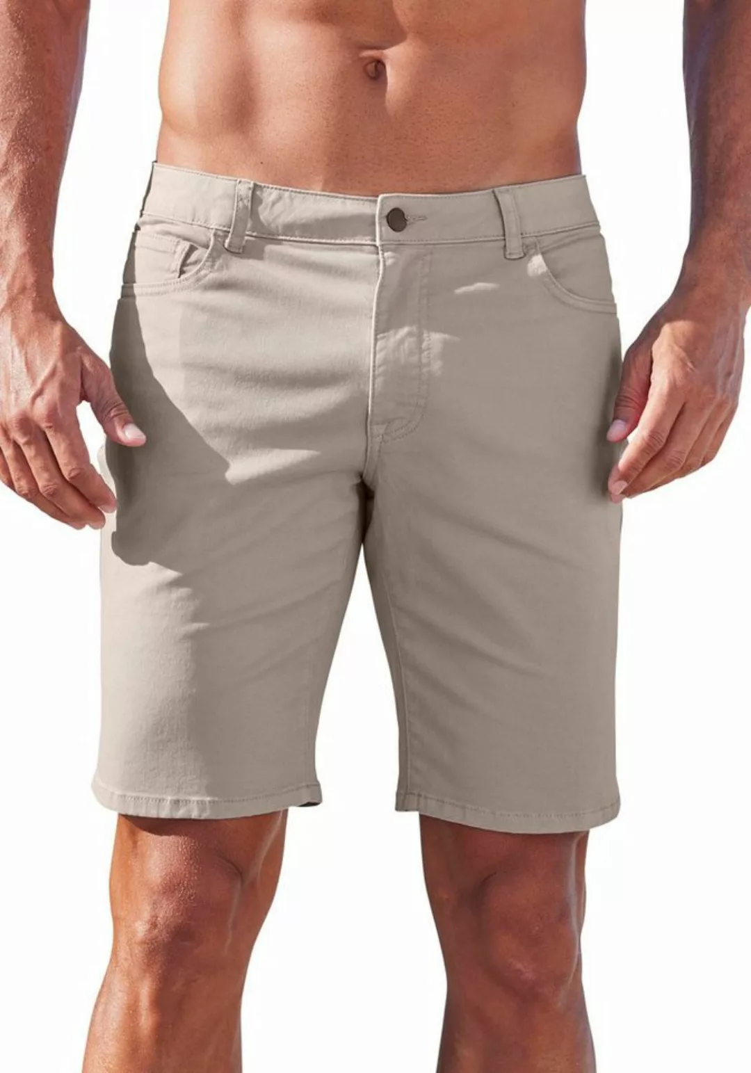 John Devin Chinoshorts regular-fit 5-Pocket Chino-Shorts aus elastischer Ba günstig online kaufen