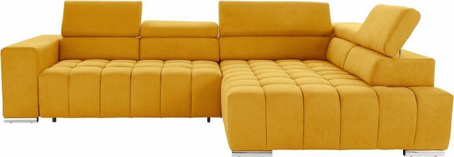 exxpo - sofa fashion Ecksofa "Elias, aktuelle Kreuzsteppung im Sitz, bequem günstig online kaufen