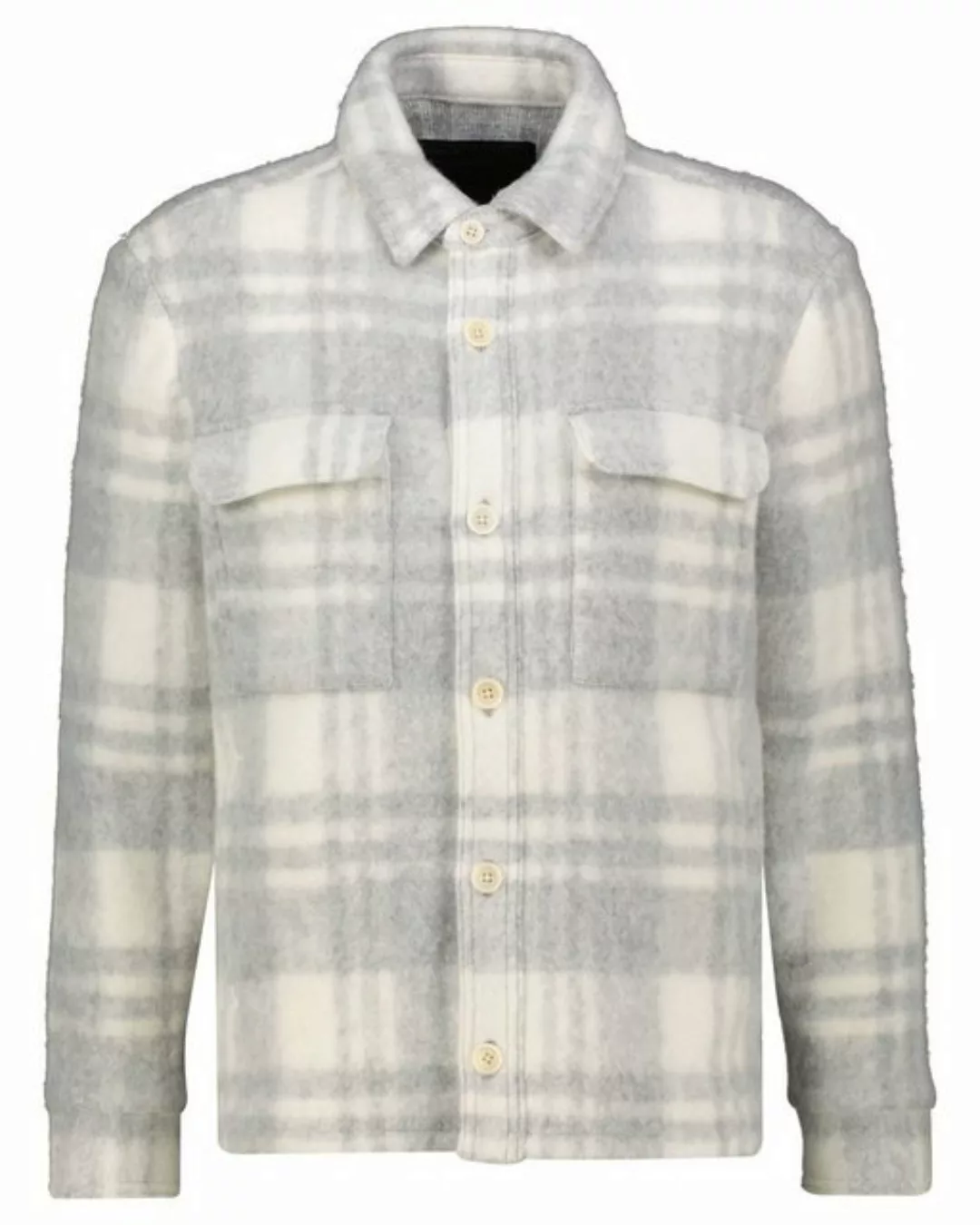 Drykorn Langarmhemd Herren Overshirt HEZAN mit Wolle Relaxed Fit (1-tlg) günstig online kaufen